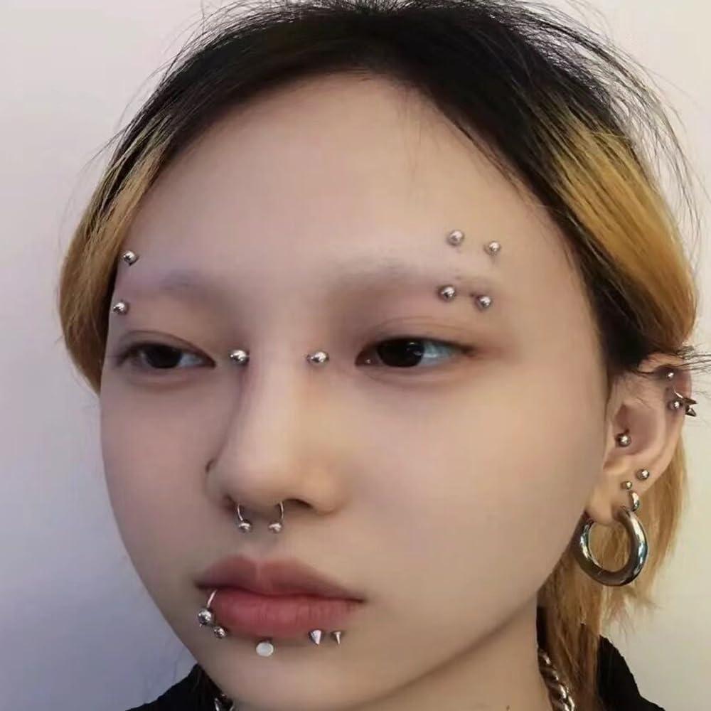 Kit de Perforación Corporal Profesional AM RONG MAGIC - 5 Piezas