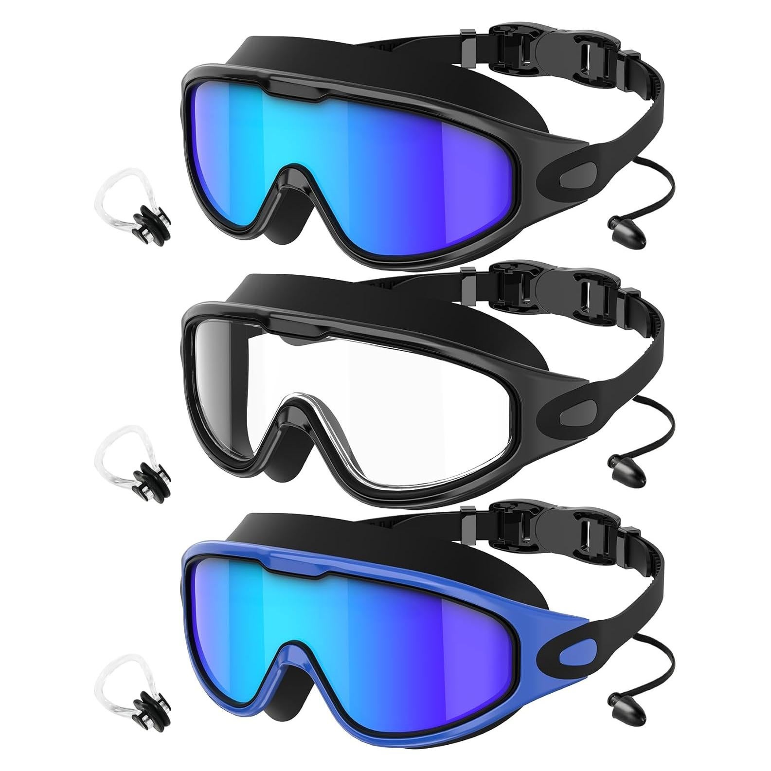 Gafas de Natación UV400 Adultos - Anti-vaho y Sin Fugas