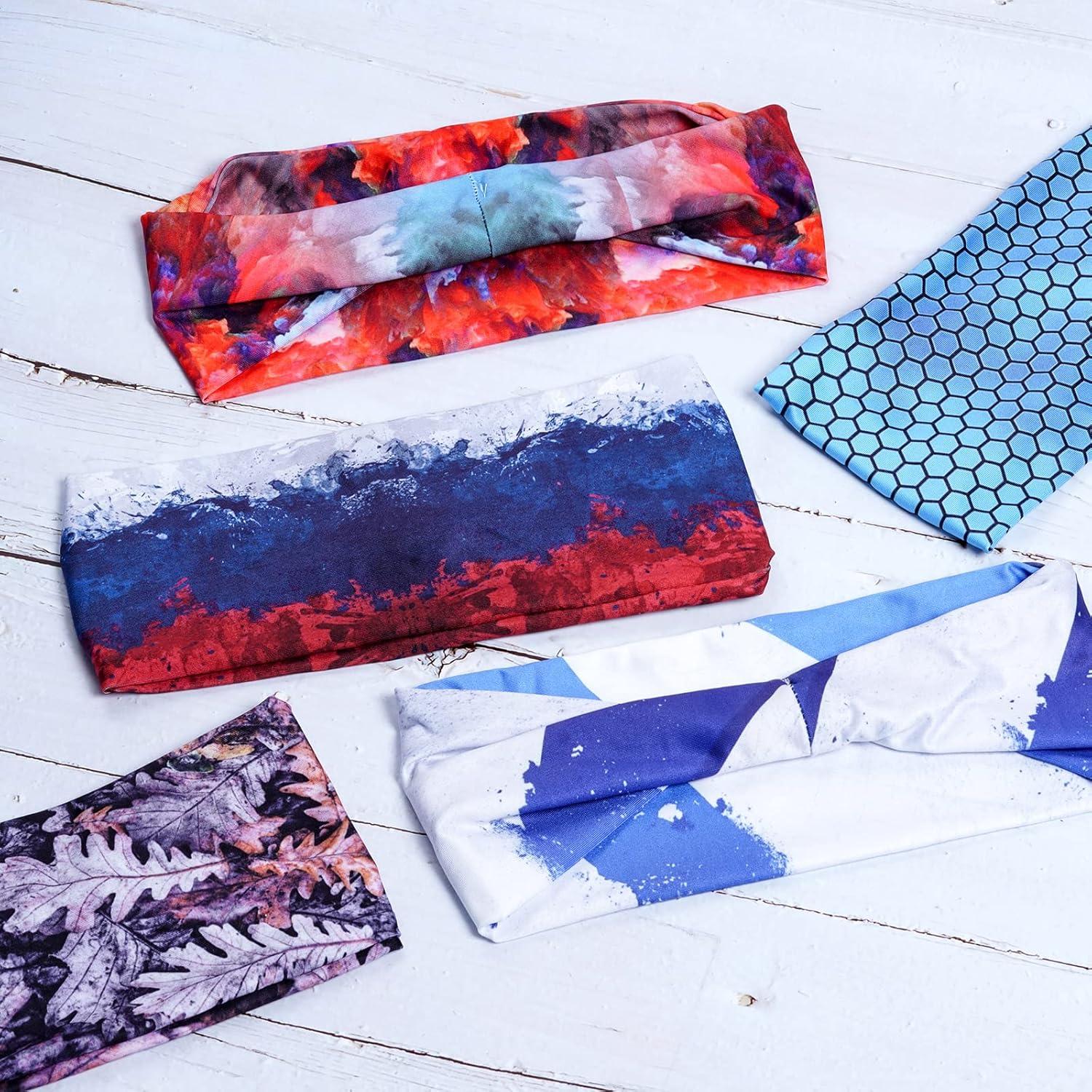 8 Diademas Deportivas Antideslizantes obmwang - Absorción de Sudor