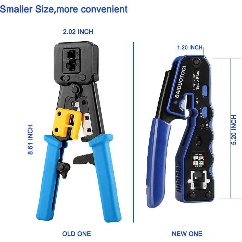 Kit de Herramientas de Crimpado RJ45 BAIDUOTOOL Cat5 Cat6