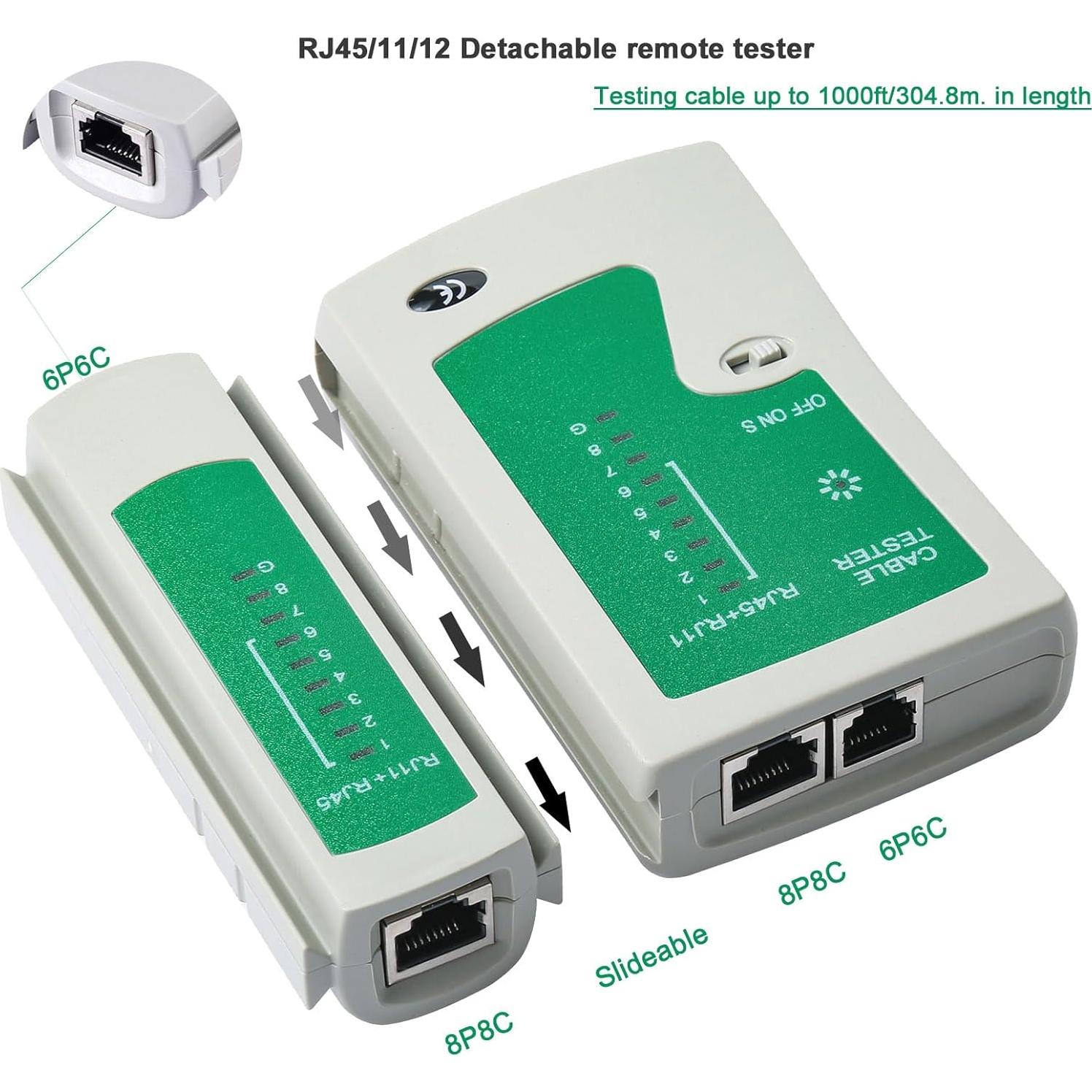 Kit de Herramientas de Crimpado RJ45 BAIDUOTOOL Cat5 Cat6