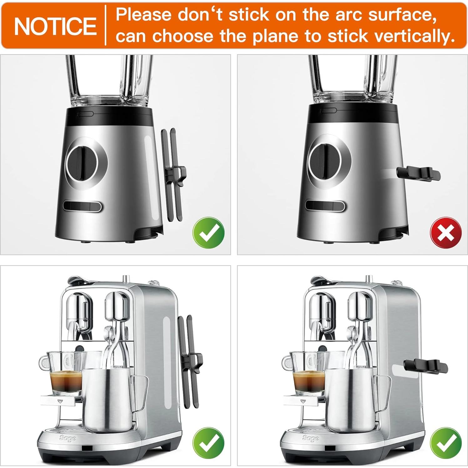 Organizador de Cables PZOZ 4 Pack Negro para Cocina