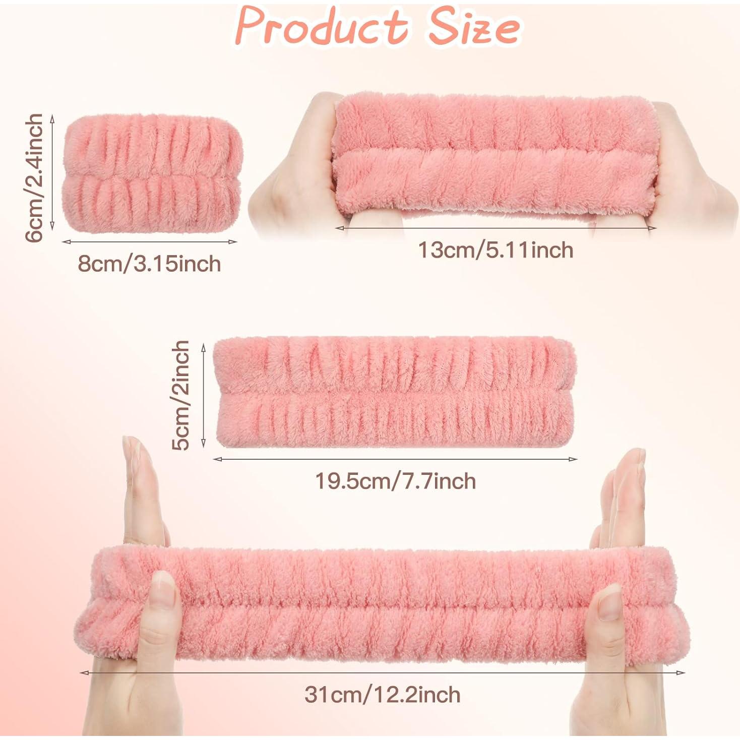 Conjunto de Diademas y Muñequera Chuangdi para Lavado Facial