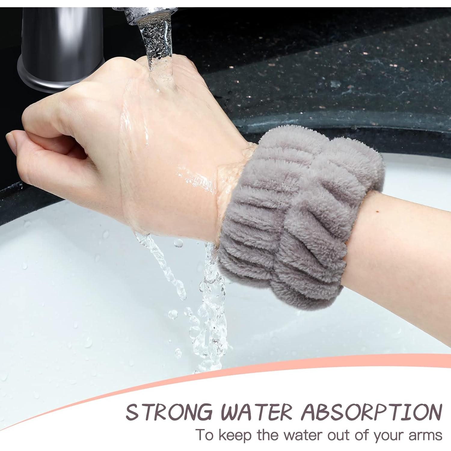 Conjunto de Diademas y Muñequera Chuangdi para Lavado Facial