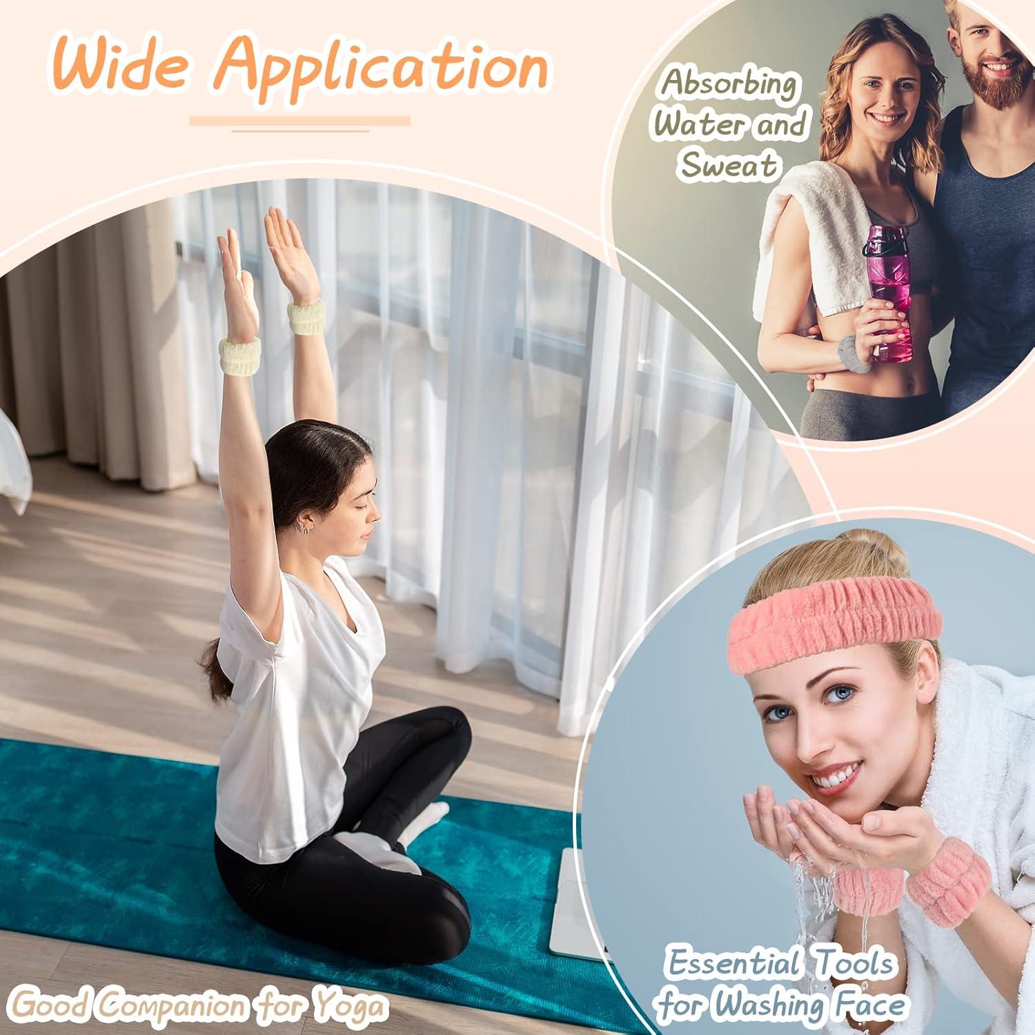 Conjunto de Diademas y Muñequera Chuangdi para Lavado Facial