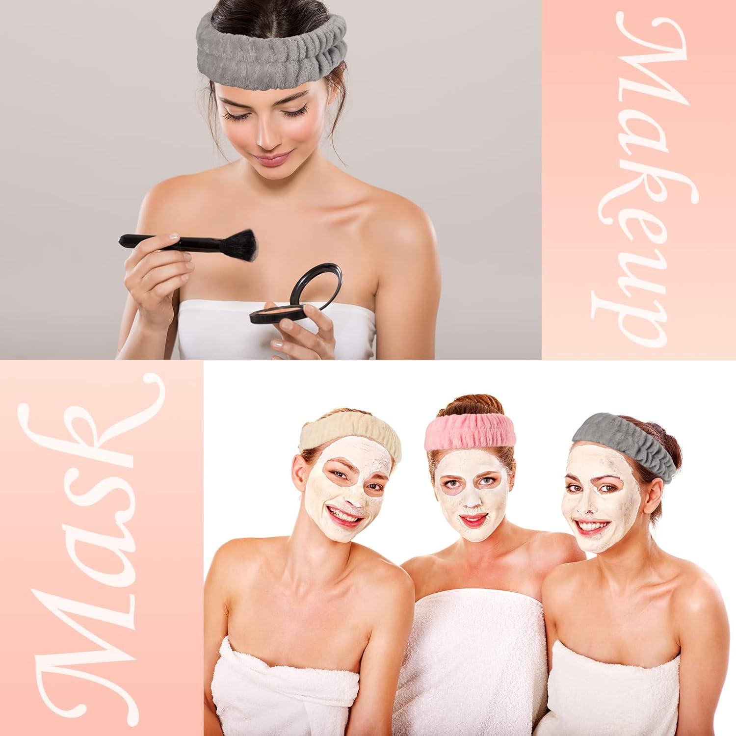 Conjunto de Diademas y Muñequera Chuangdi para Lavado Facial