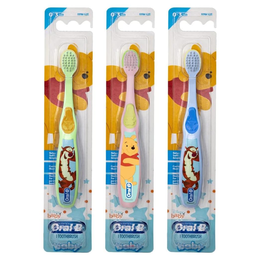 Cepillo de dientes manual Oral-B Baby Pooh 0-3 años, paquete de 3
