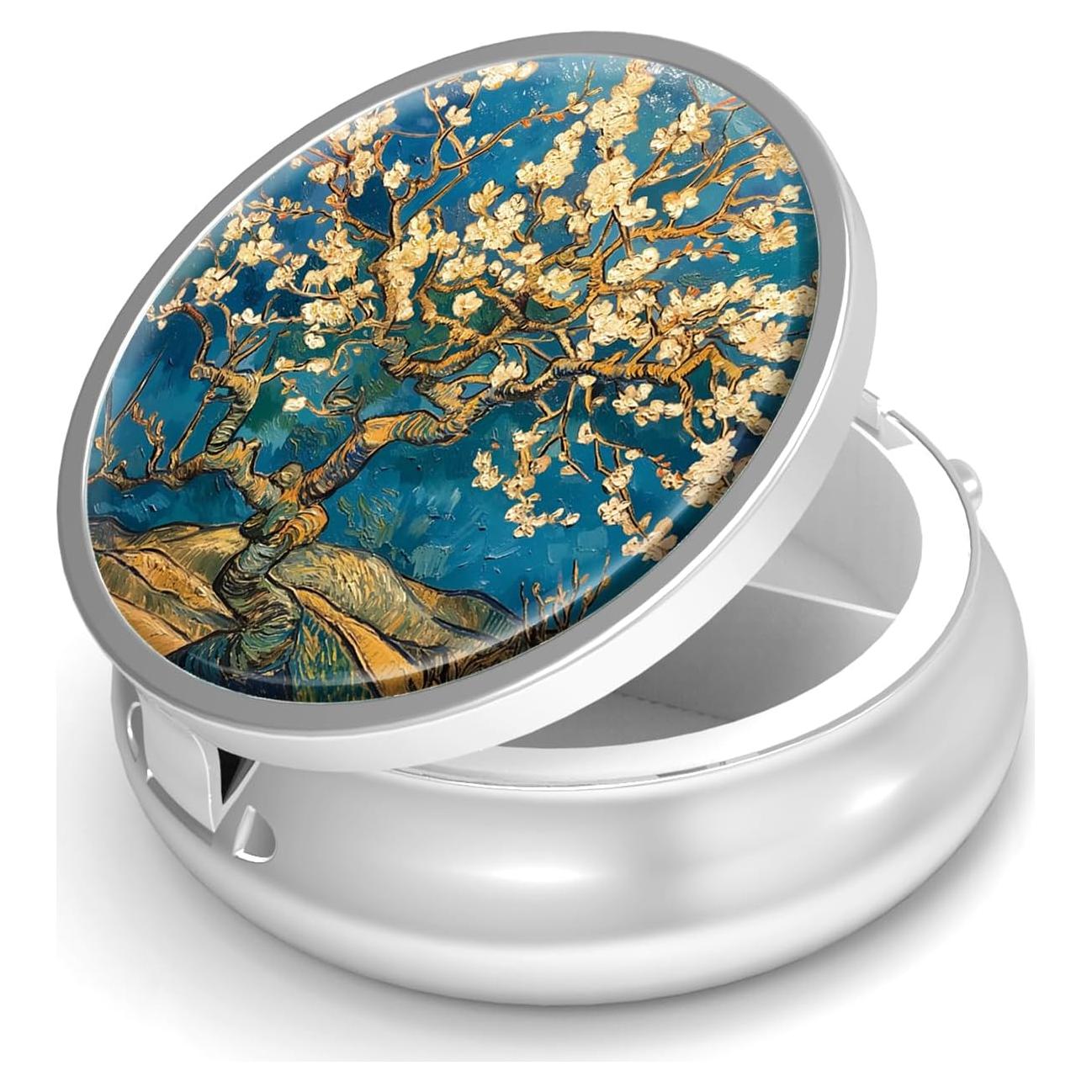 Caja de Pastillas VANCANYOHO Mini 3 Compartimentos Metal 5.08cm