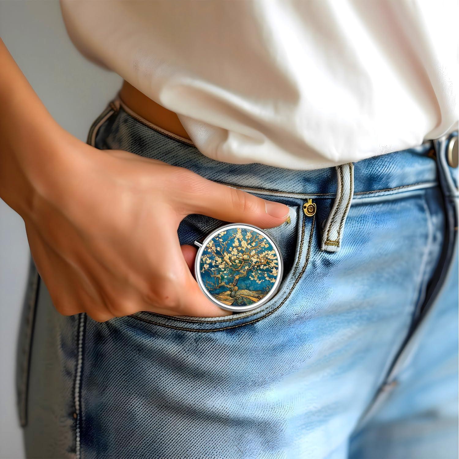 Caja de Pastillas VANCANYOHO Mini 3 Compartimentos Metal 5.08cm