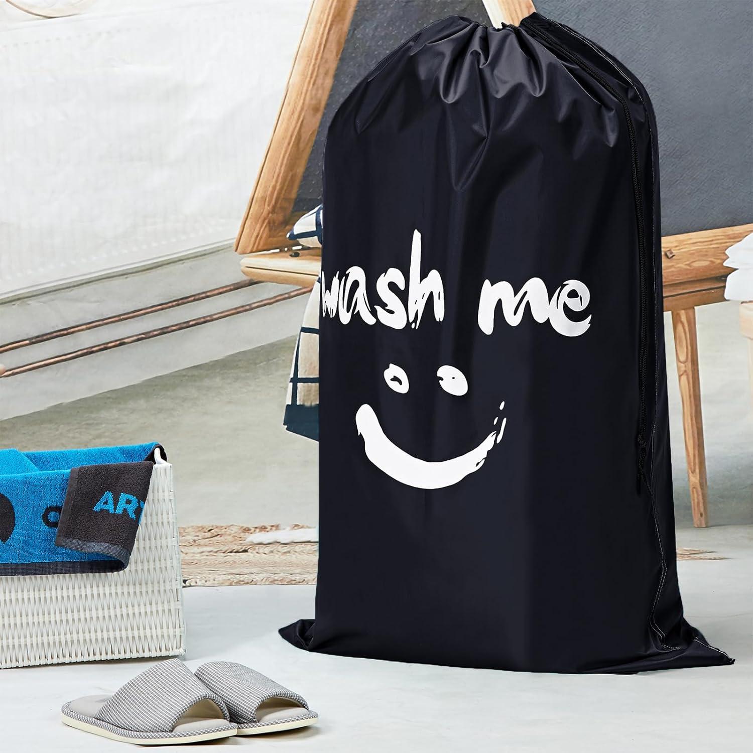 Bolsa de Lavandería HOMEST Wash Me 71x102 cm Negra - Gran Capacidad