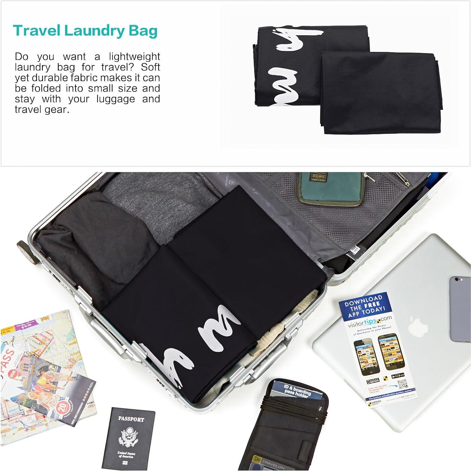 Bolsa de Lavandería HOMEST Wash Me 71x102 cm Negra - Gran Capacidad