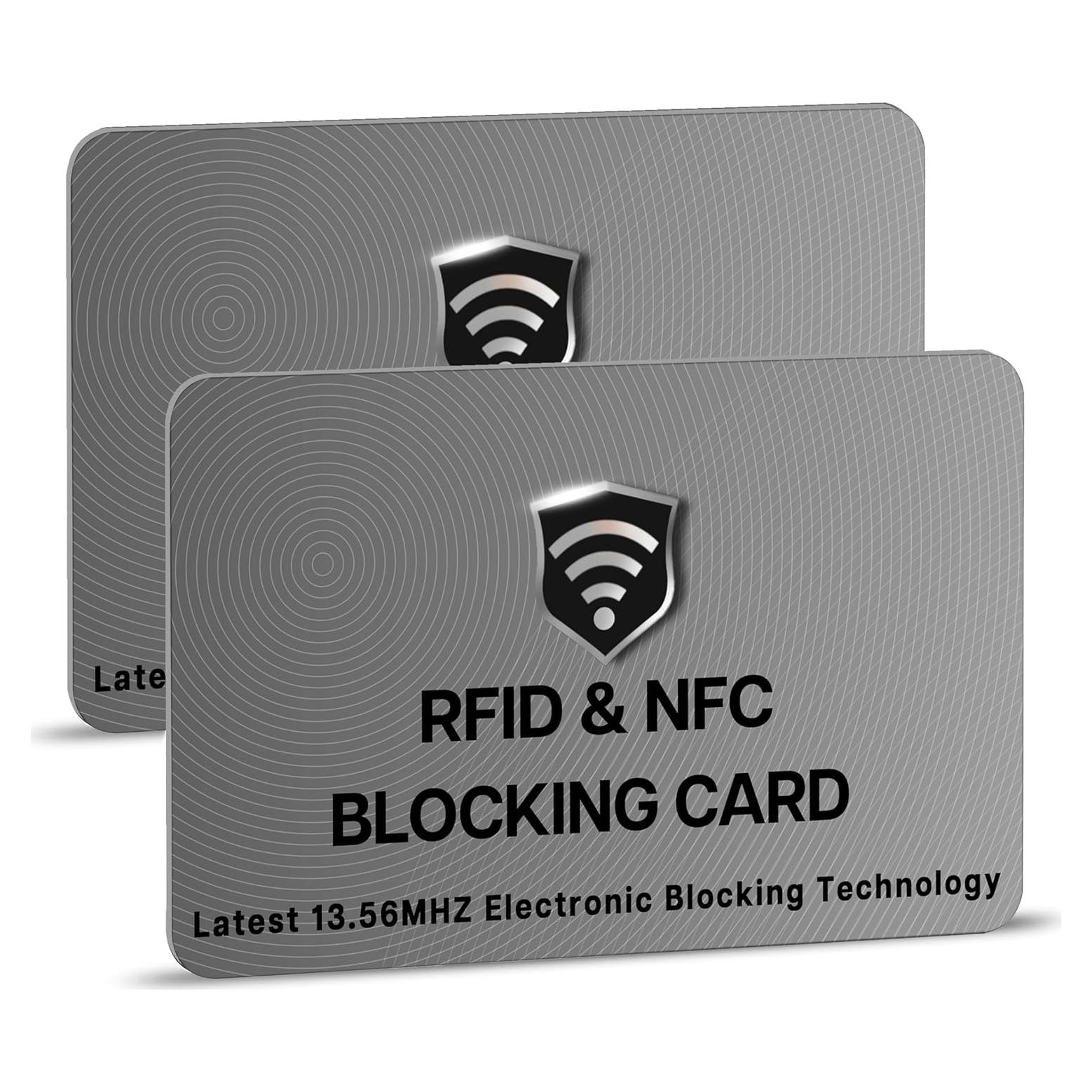 Tarjetas de Bloqueo RFID SaiTech IT - 2 Pcs Gris