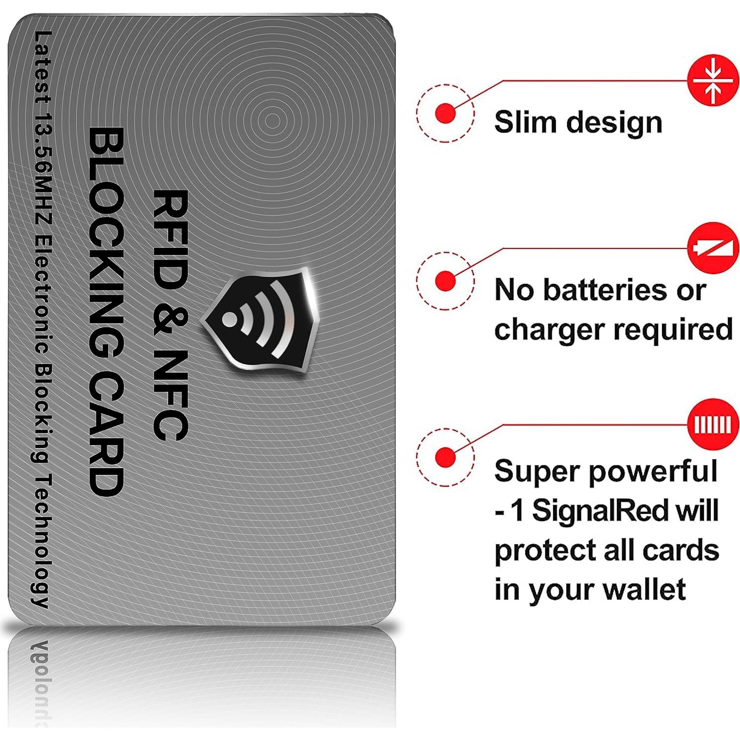 Tarjetas de Bloqueo RFID SaiTech IT - 2 Pcs Gris