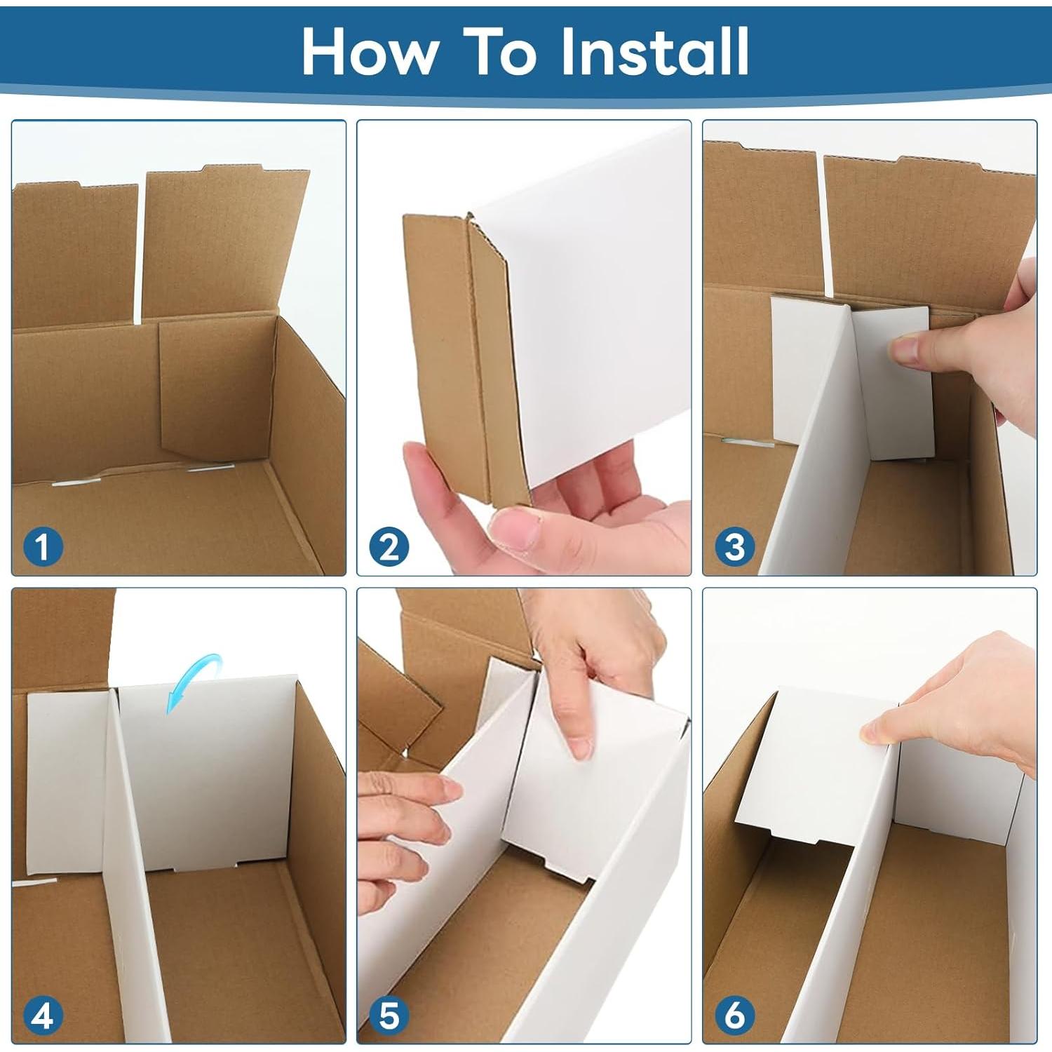 Caja de Almacenamiento de Cartas HIMOMO - 6 Paquetes, 1600 Cartas