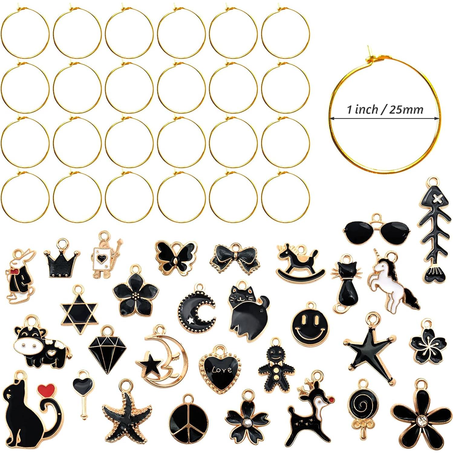 30 Piezas Encantos de Vidrio para Copas de Vino Macepason