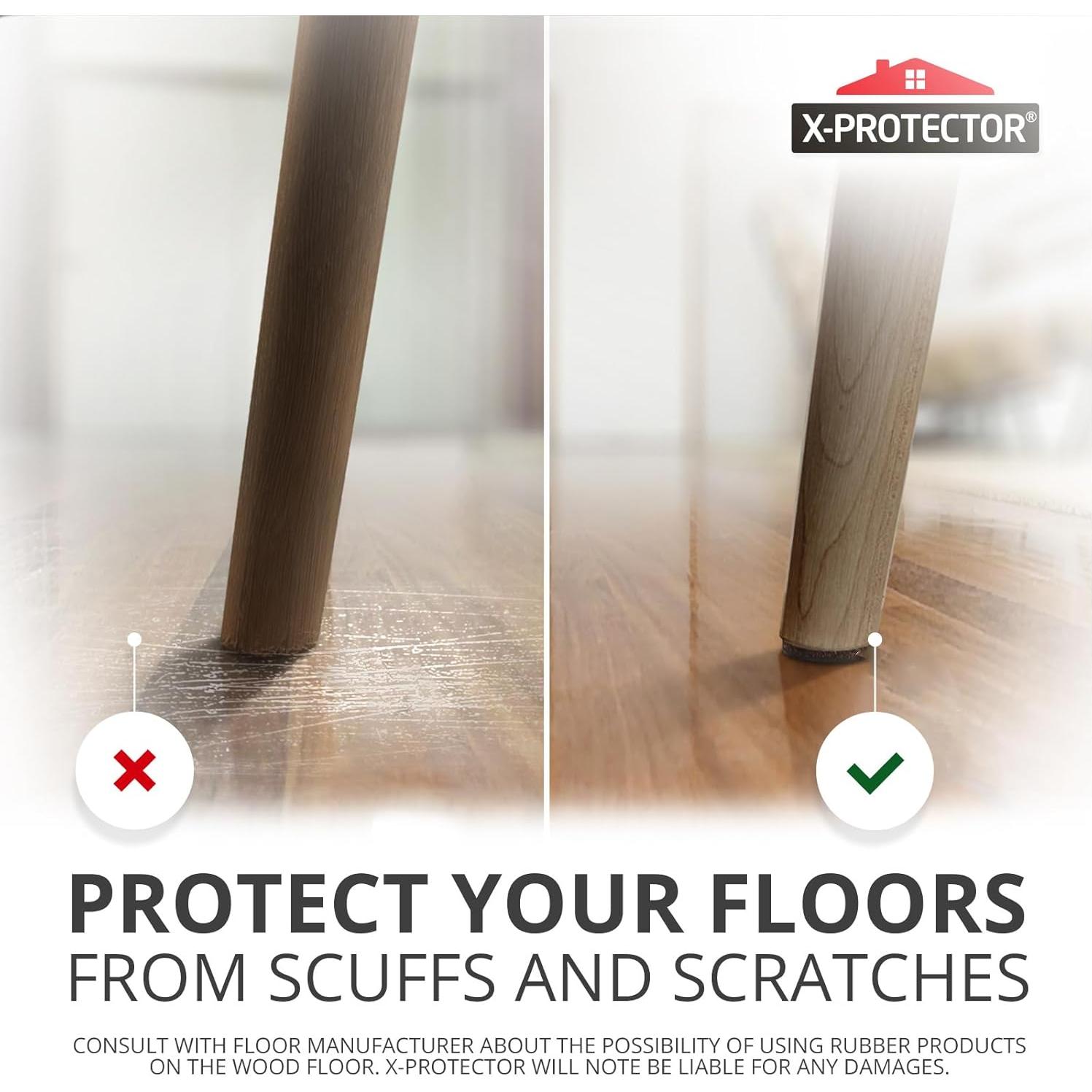 Almohadillas Antideslizantes X-PROTECTOR 48 Pcs - 32 Redondas 2.5 cm + 16 Cuadradas 5 cm