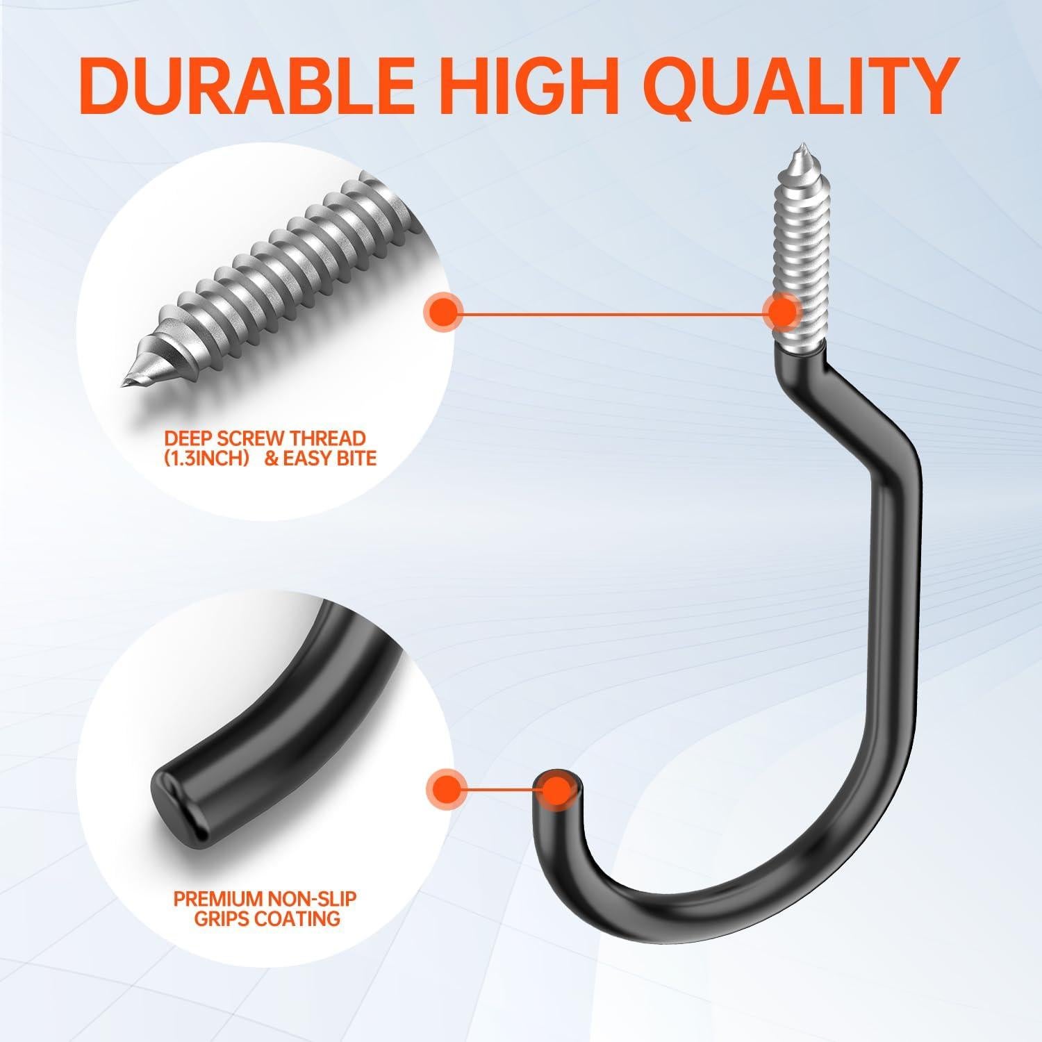 Ganchos para Bicicleta GURADESIGN 8 Piezas Alta Resistencia 45 kg