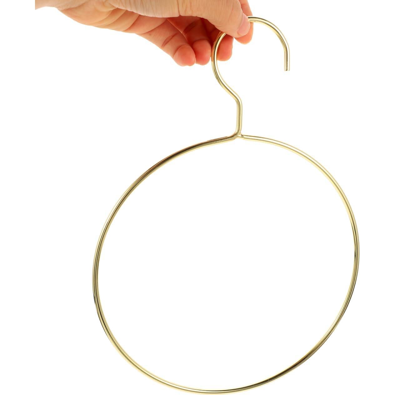 Perchas de Metal Cabilock 4 Pcs Doradas para Bufandas y Cinturones