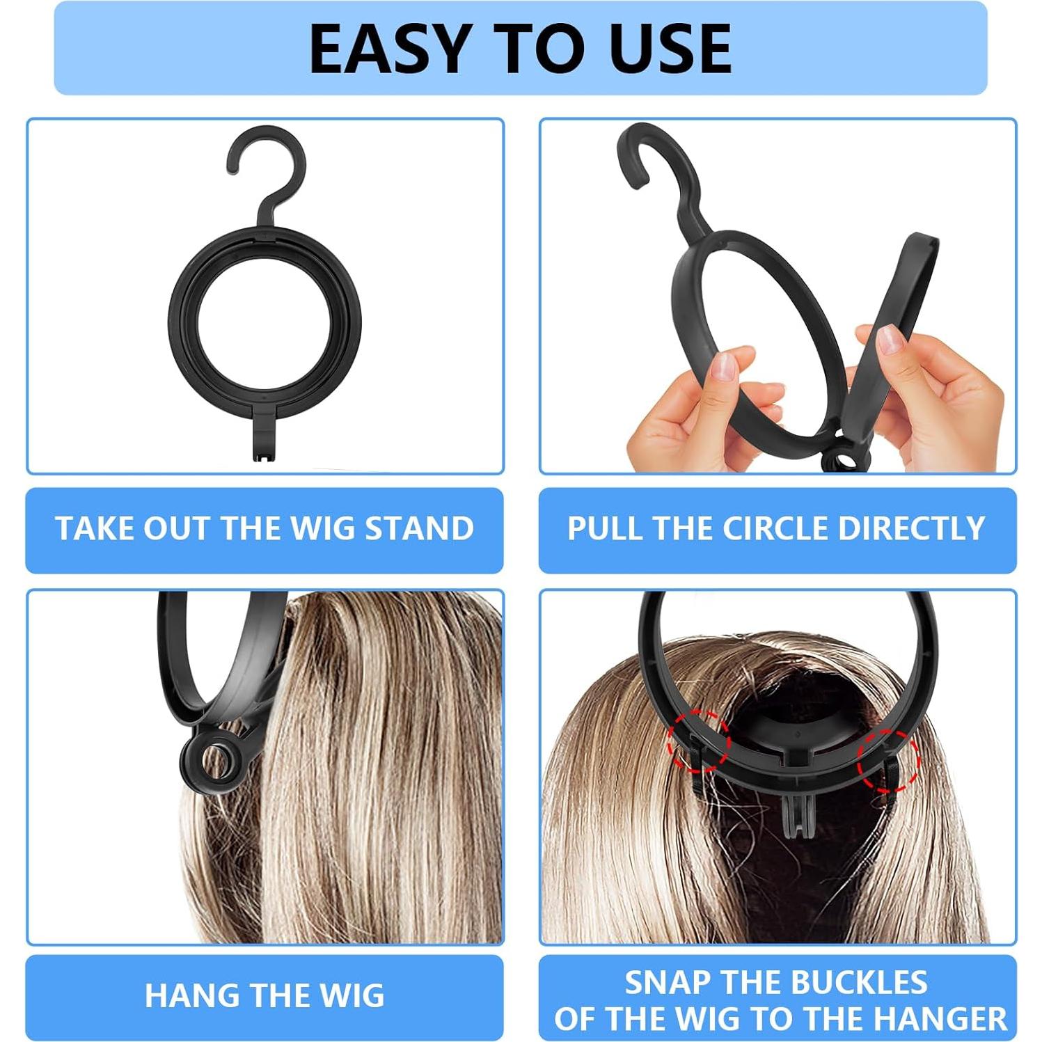 Soporte Plegable para Pelucas JOINSI - 6 Paquete Colgante