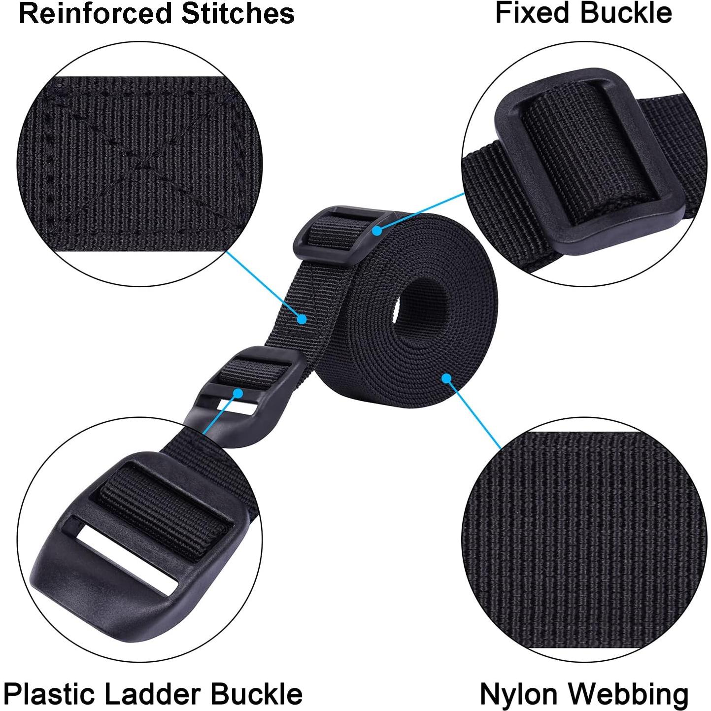 Correas de Compresión para Saco de Dormir Wisdompro - 2 Unidades 1.2m