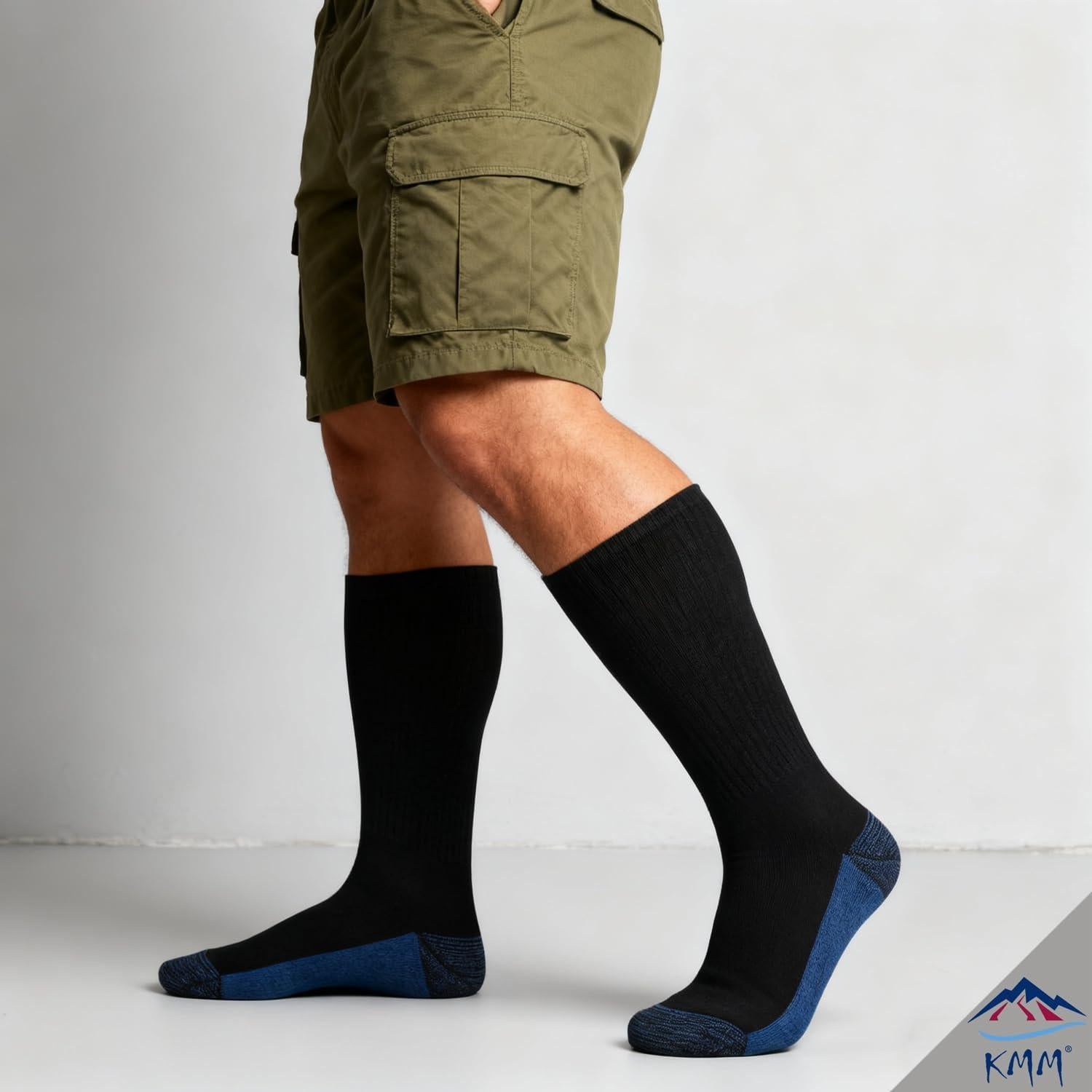 Calcetines KMM para Hombre 6 Pares Acolchados Control Humedad