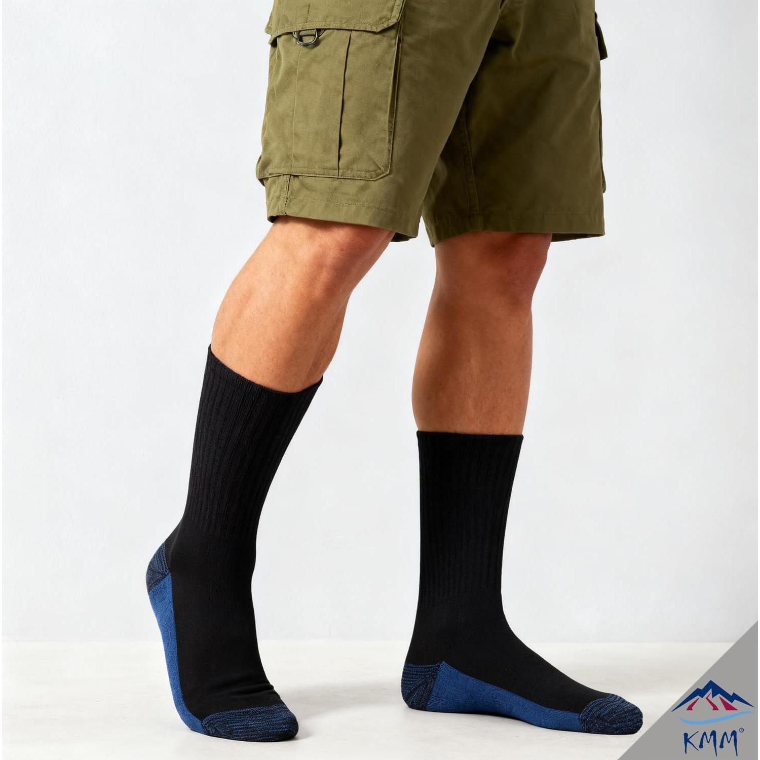 Calcetines KMM para Hombre 6 Pares Acolchados Control Humedad