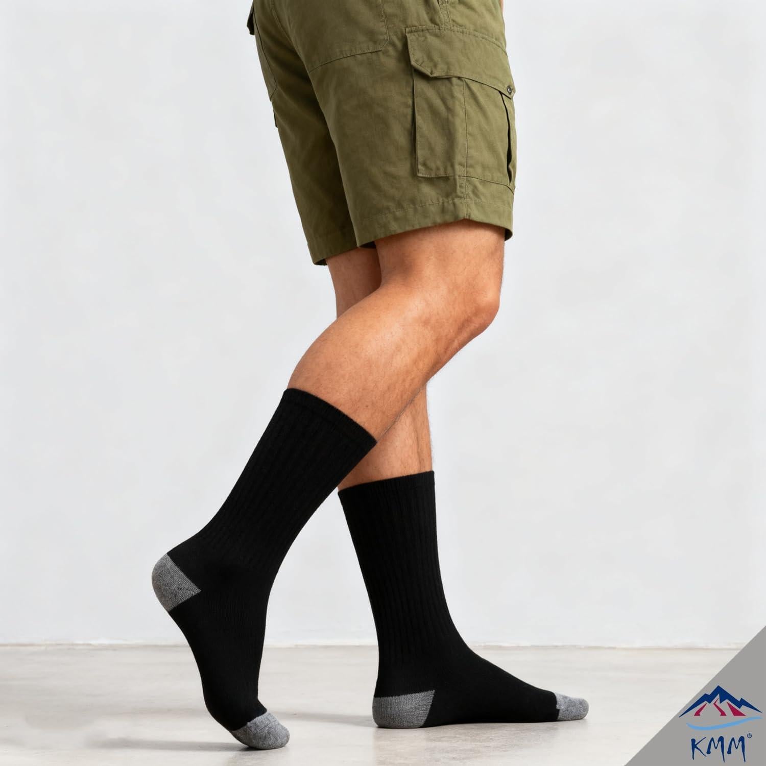 Calcetines KMM para Hombre 6 Pares Térmicos Acolchados Control Humedad