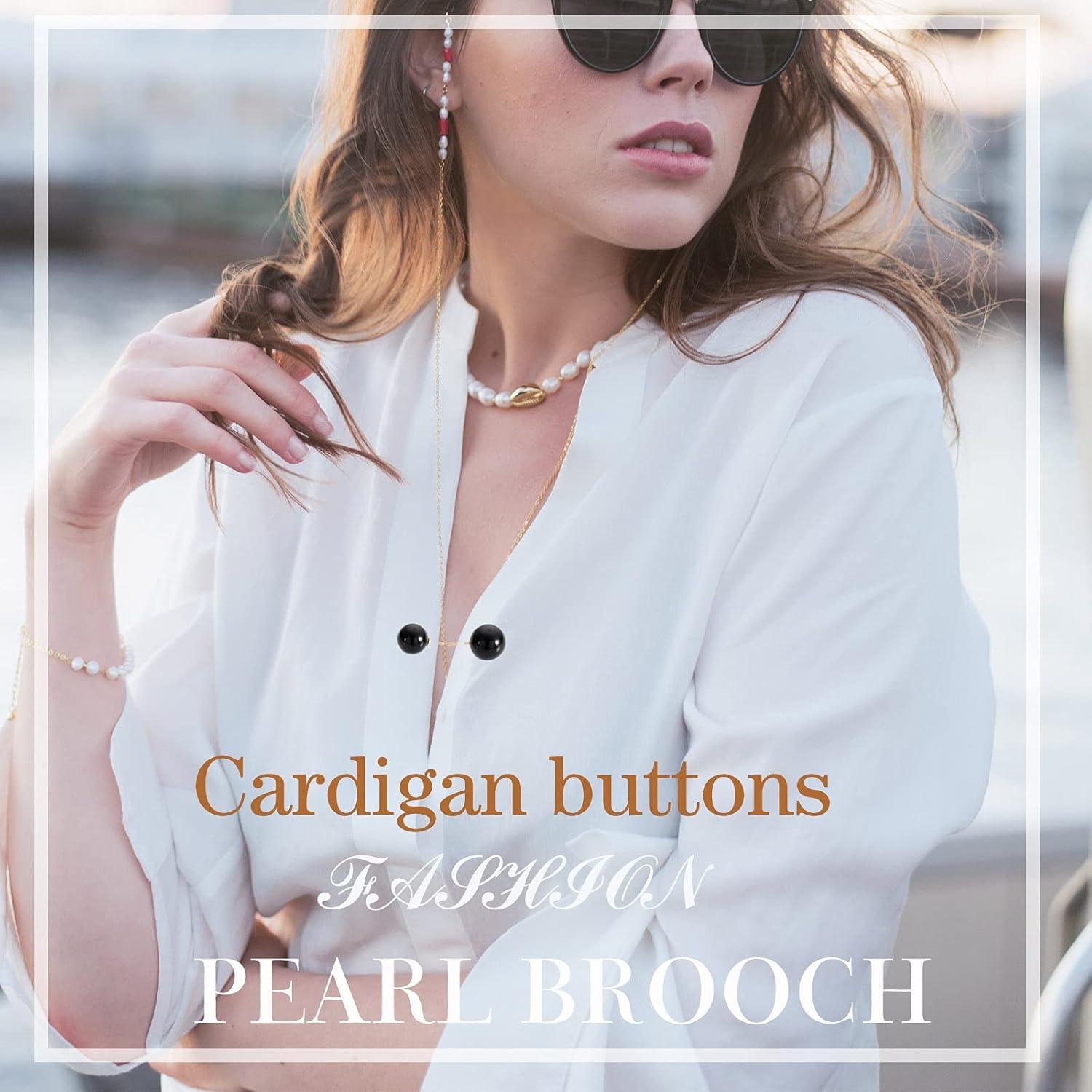 Alfileres de Perlas Artificiales WILLBOND 6 Pcs Elegantes