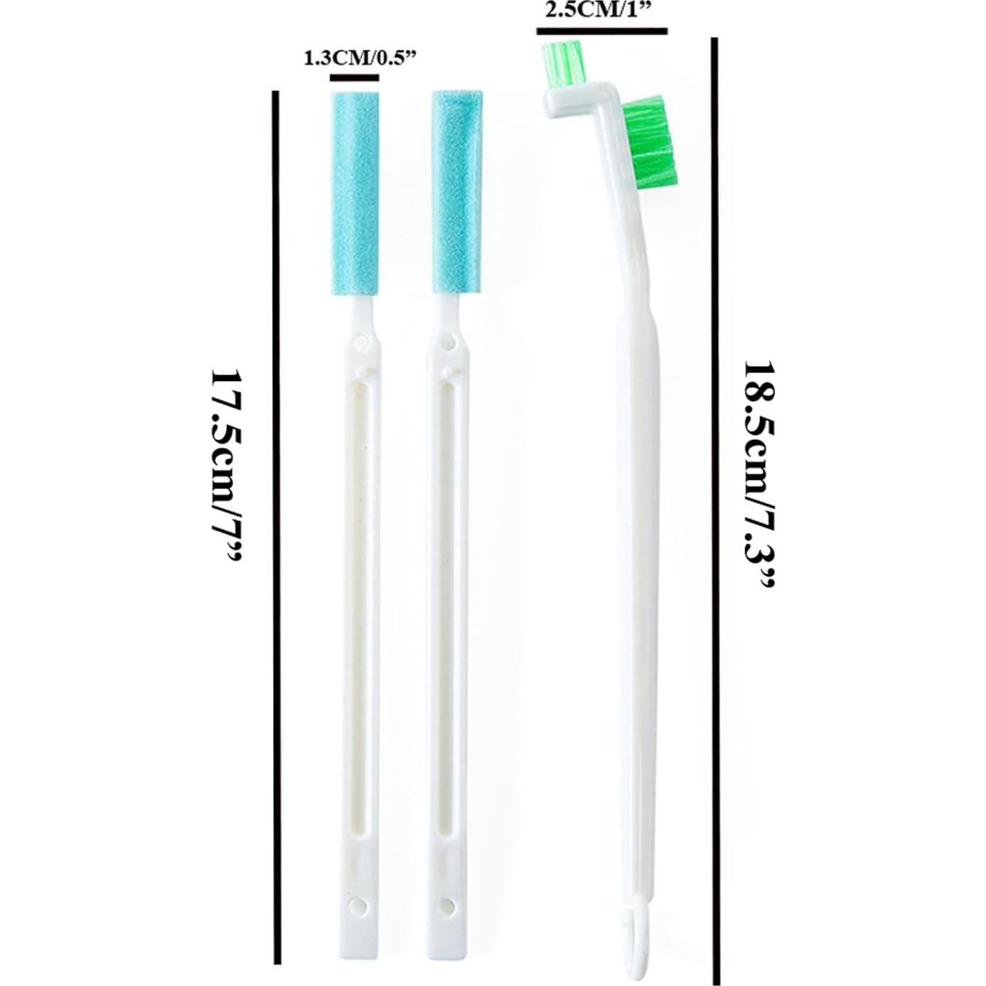 NewFeru Bottle Cap Brush Mini with Little Flat Detail Scrubbers, Tiny Crevice Split Crack Cleaner for Cleaning Groove Gap Corner of Lids, Window Door Tracks, Grout, Small Parts, and Keyboard (3)