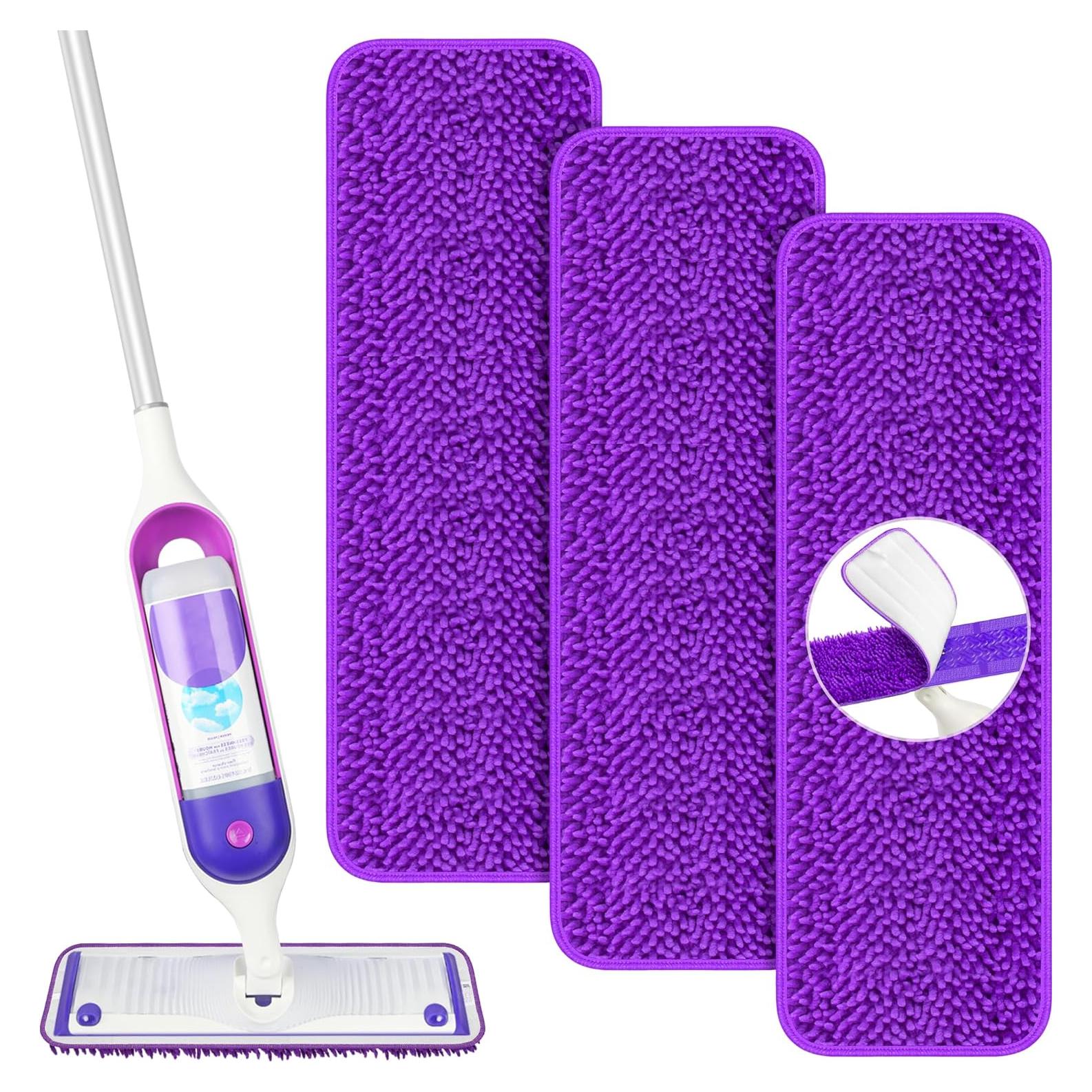 Paños de Microfibra Reutilizables Papclean para Swiffer 38x12 cm - 3 Piezas