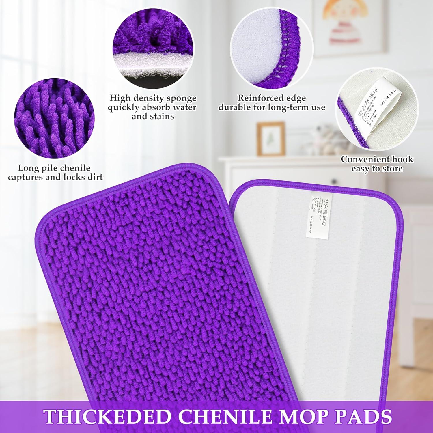 Paños de Microfibra Reutilizables Papclean para Swiffer 38x12 cm - 3 Piezas