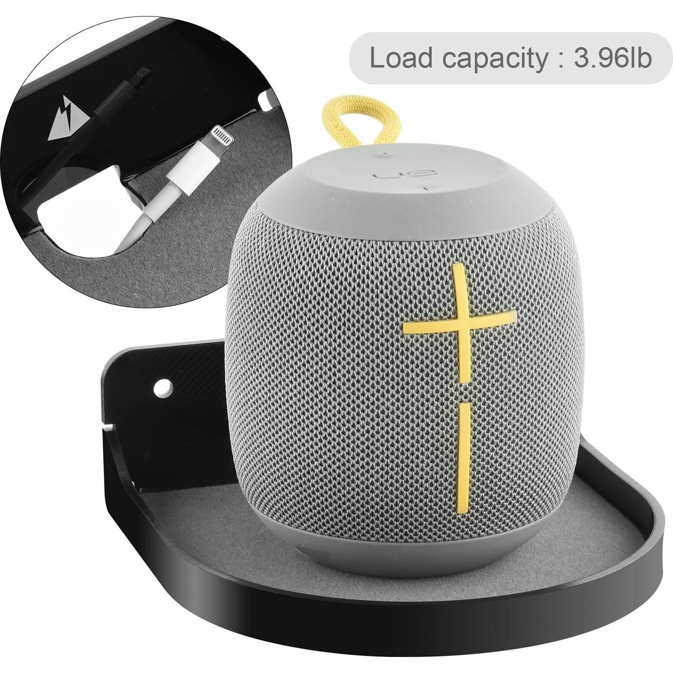 Estante Flotante TXEsign 12.7 cm Acrílico Negro para Altavoz