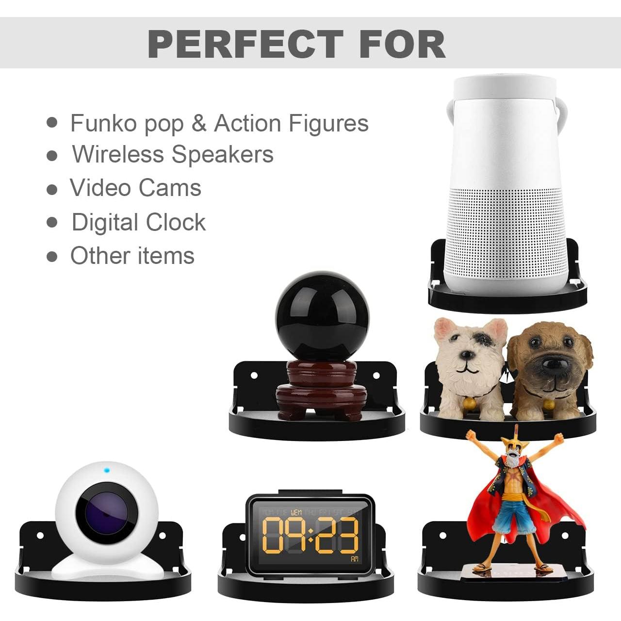 Estante Flotante TXEsign 12.7 cm Acrílico Negro para Altavoz