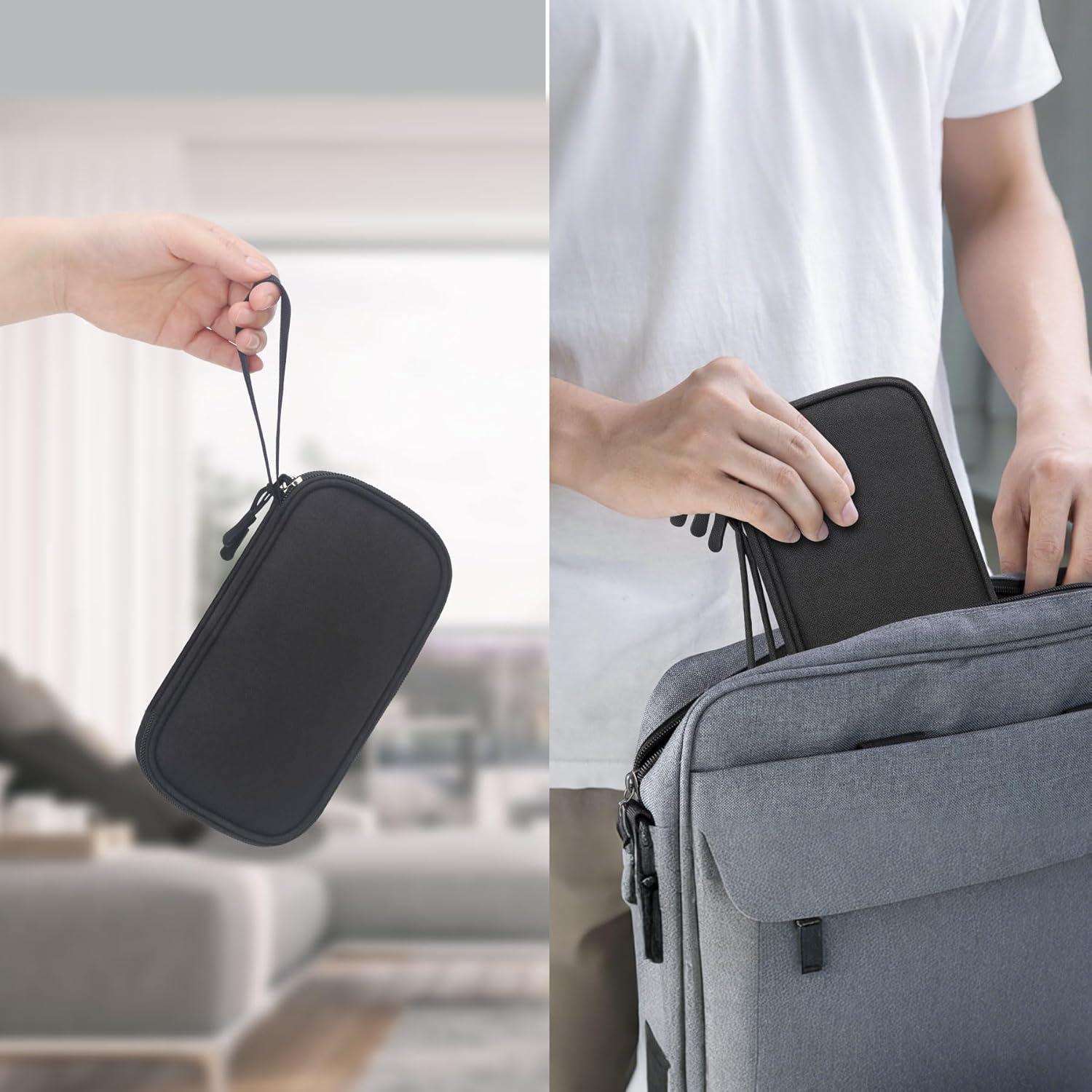 Funda Organizador USB Lacdo Negra - Gran Capacidad 4 Capas