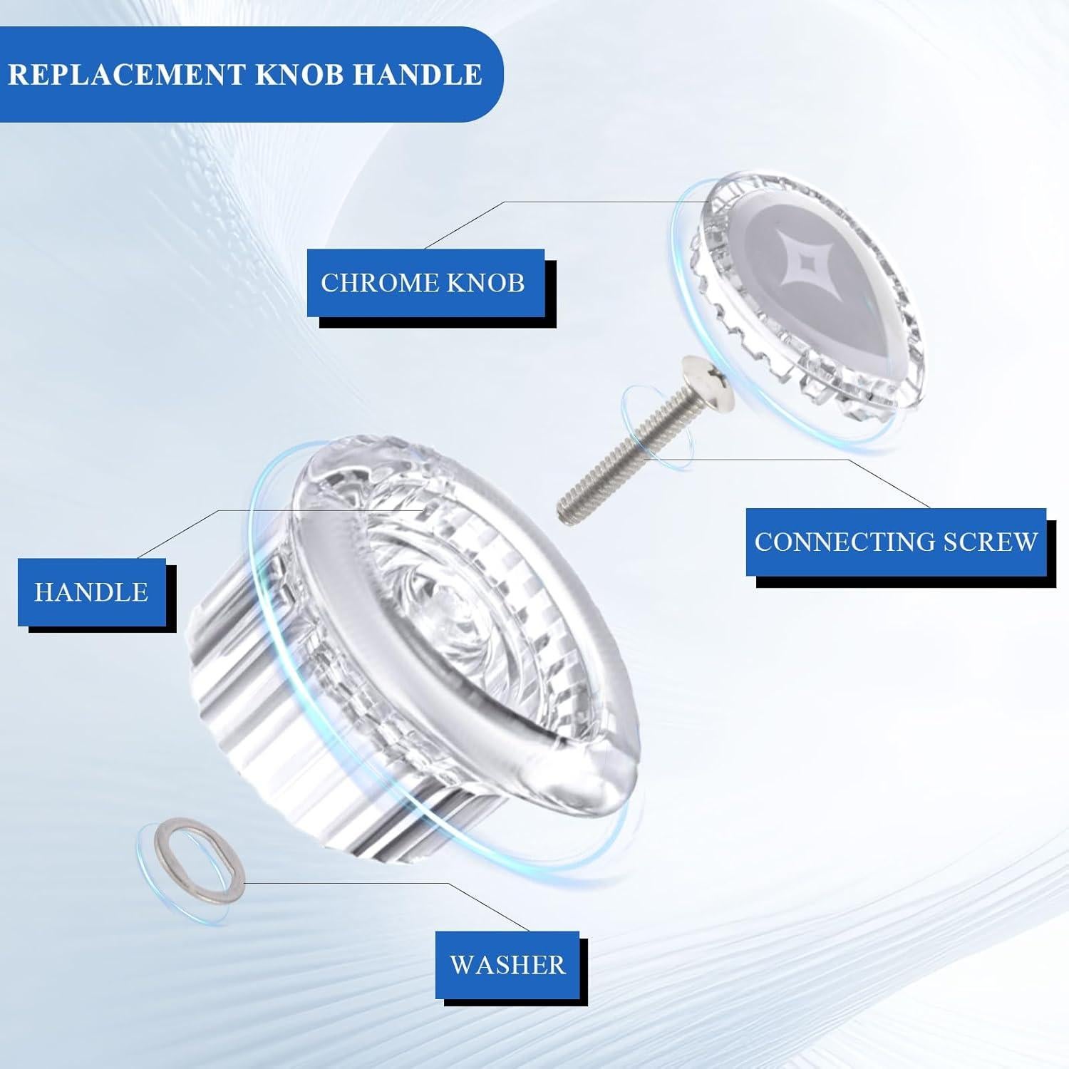 Mango de Ducha RYUTAIN Compatible Moen 100710 Cristal