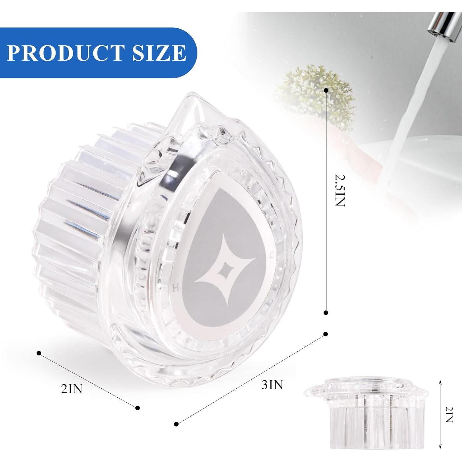 Mango de Ducha RYUTAIN Compatible Moen 100710 Cristal