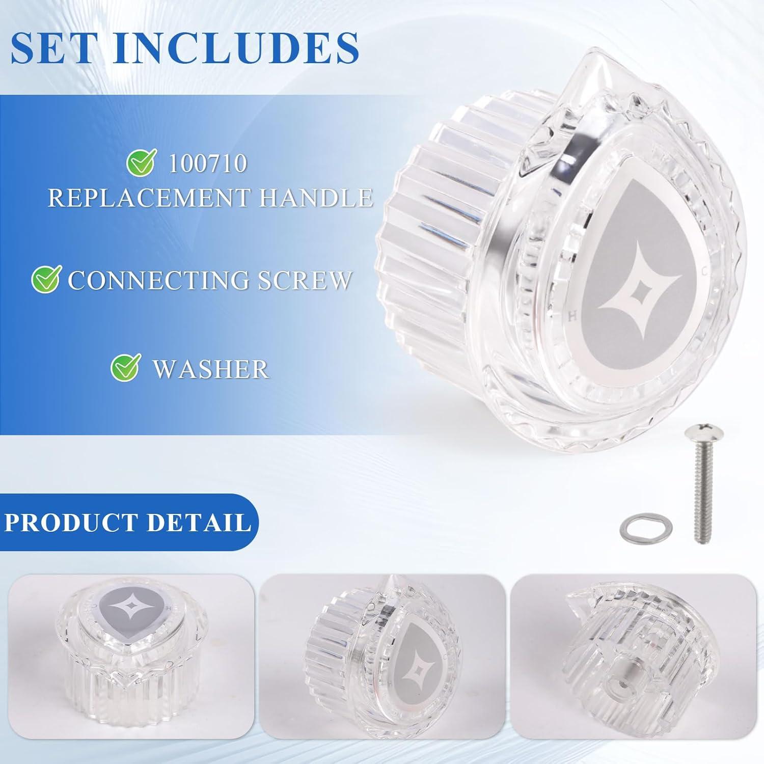 Mango de Ducha RYUTAIN Compatible Moen 100710 Cristal