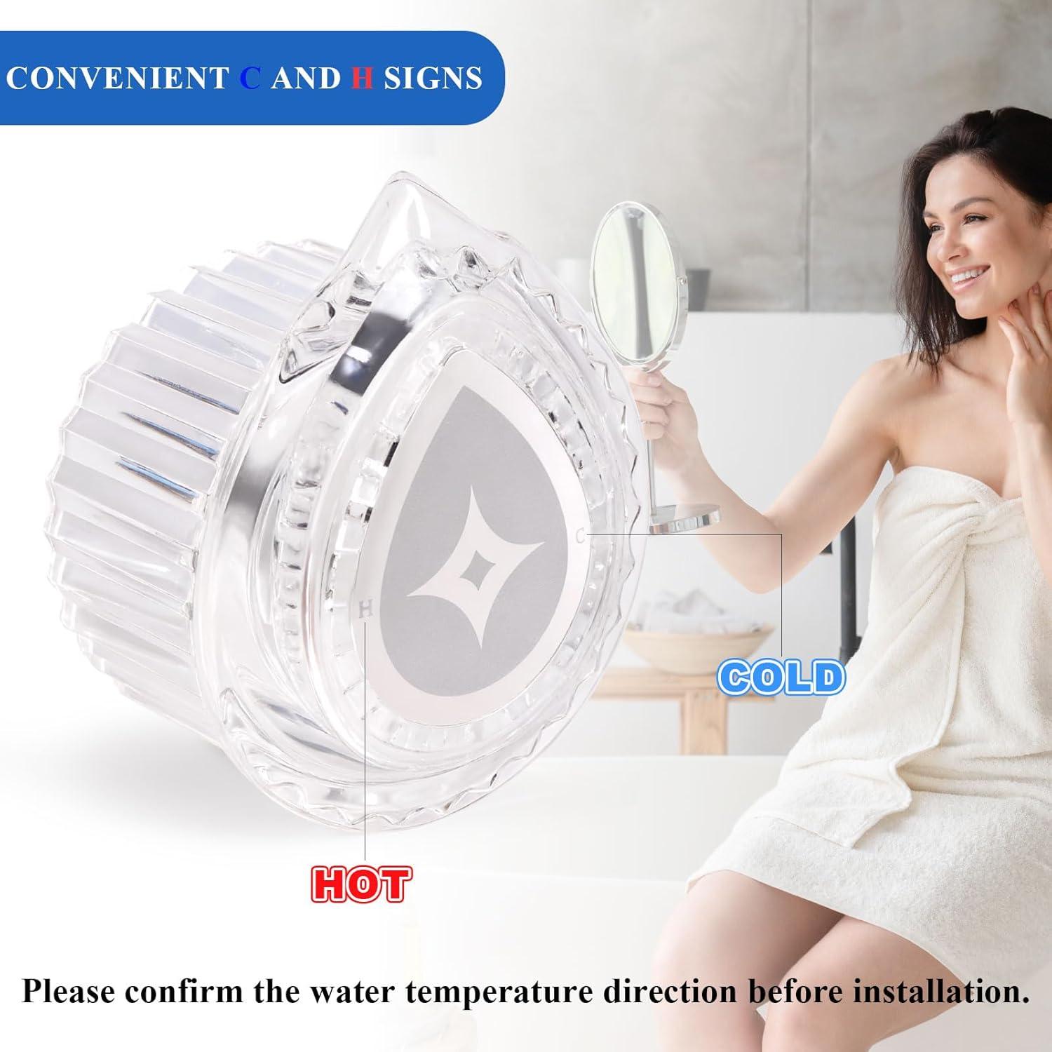 Mango de Ducha RYUTAIN Compatible Moen 100710 Cristal