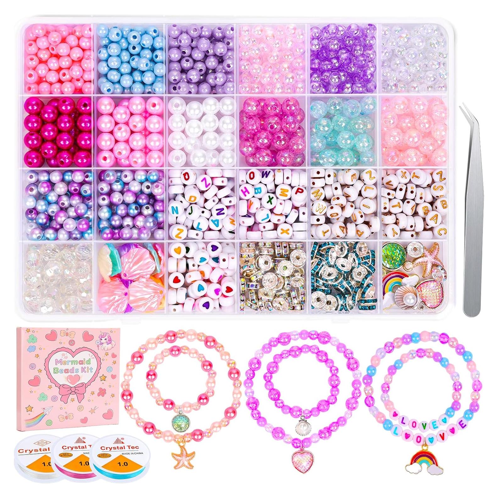 Kit de Fabricación de Pulseras Qinzave 1074 Piezas DIY