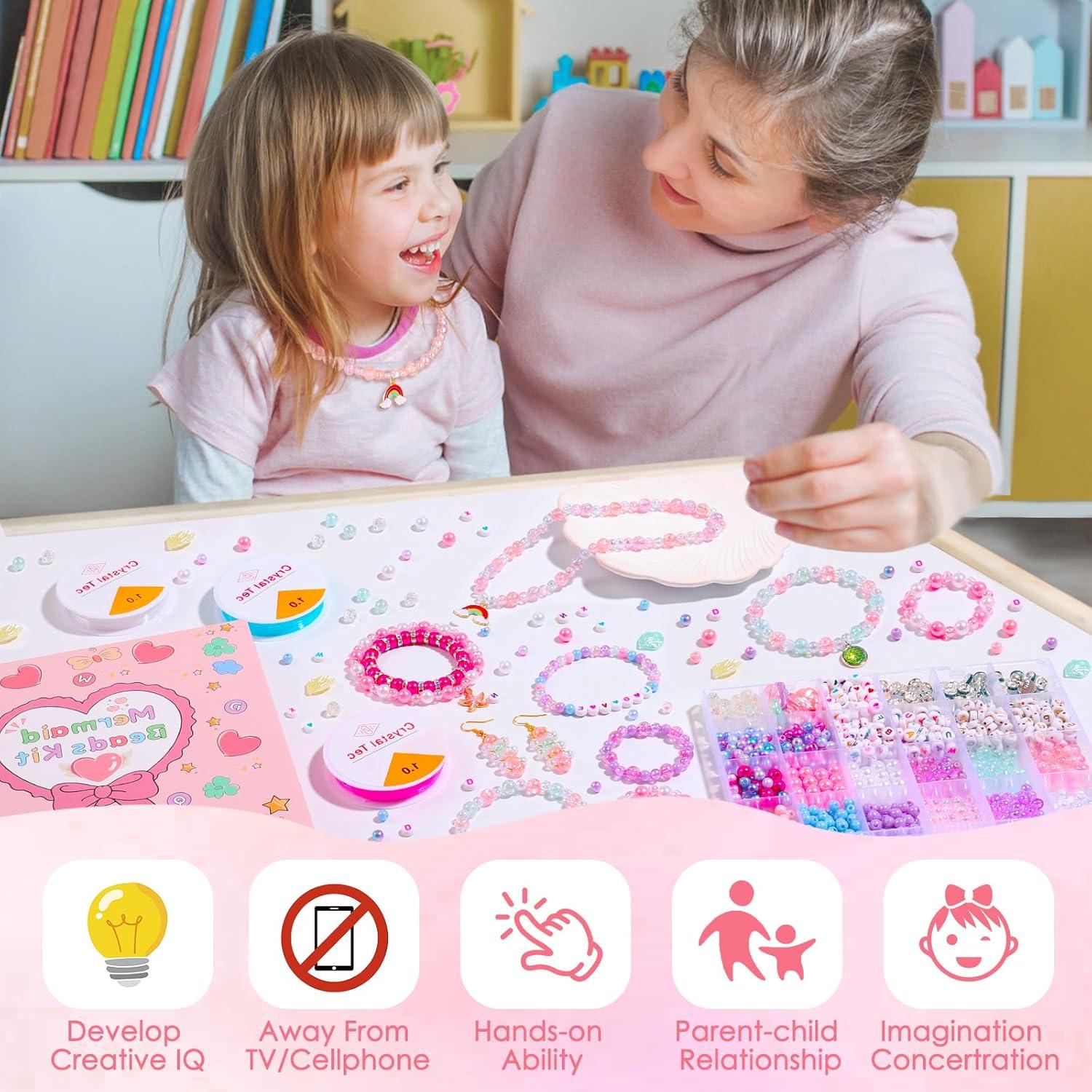 Kit de Fabricación de Pulseras Qinzave 1074 Piezas DIY