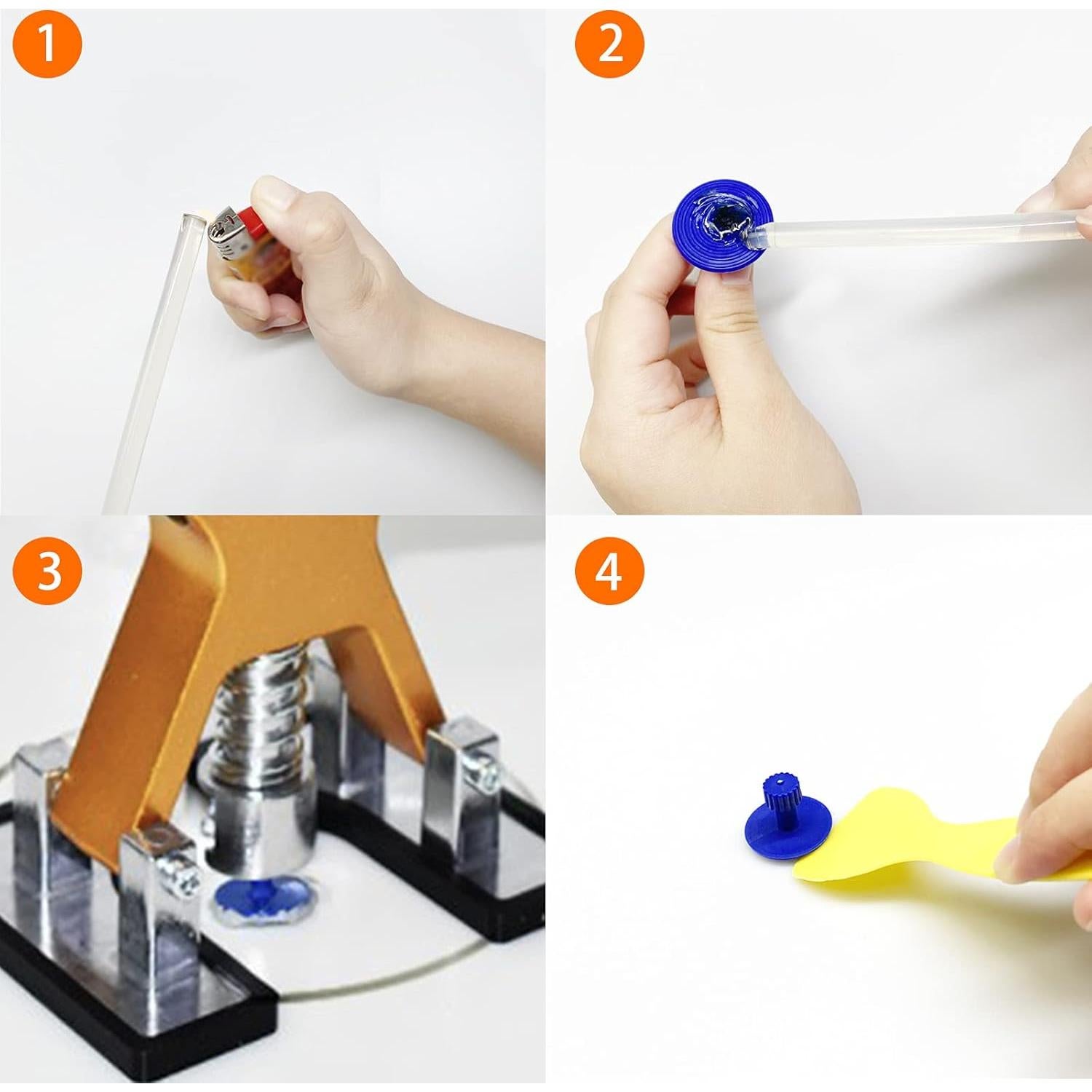 Kit de Reparación de Abolladuras S-SNAIL-OO con Ventosas