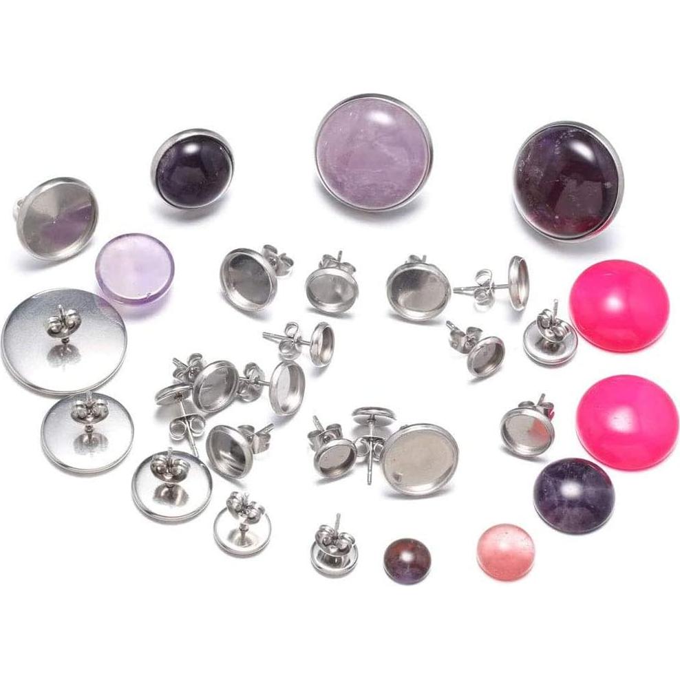 Base de Pendiente Acero Inoxidable 8mm LE SKY 50 Pcs