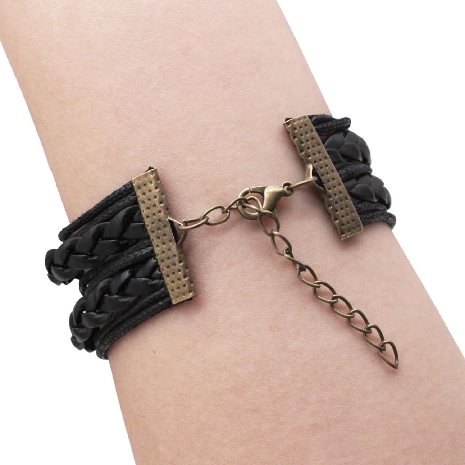 Conjunto de Pulseras de Cuero Sintético MIAO JIN 12PCS 25mm