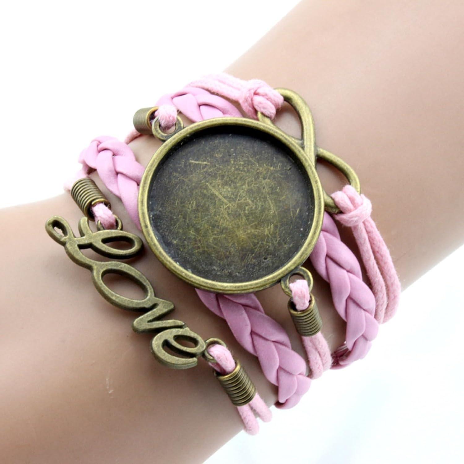 Conjunto de Pulseras de Cuero Sintético MIAO JIN 12PCS 25mm