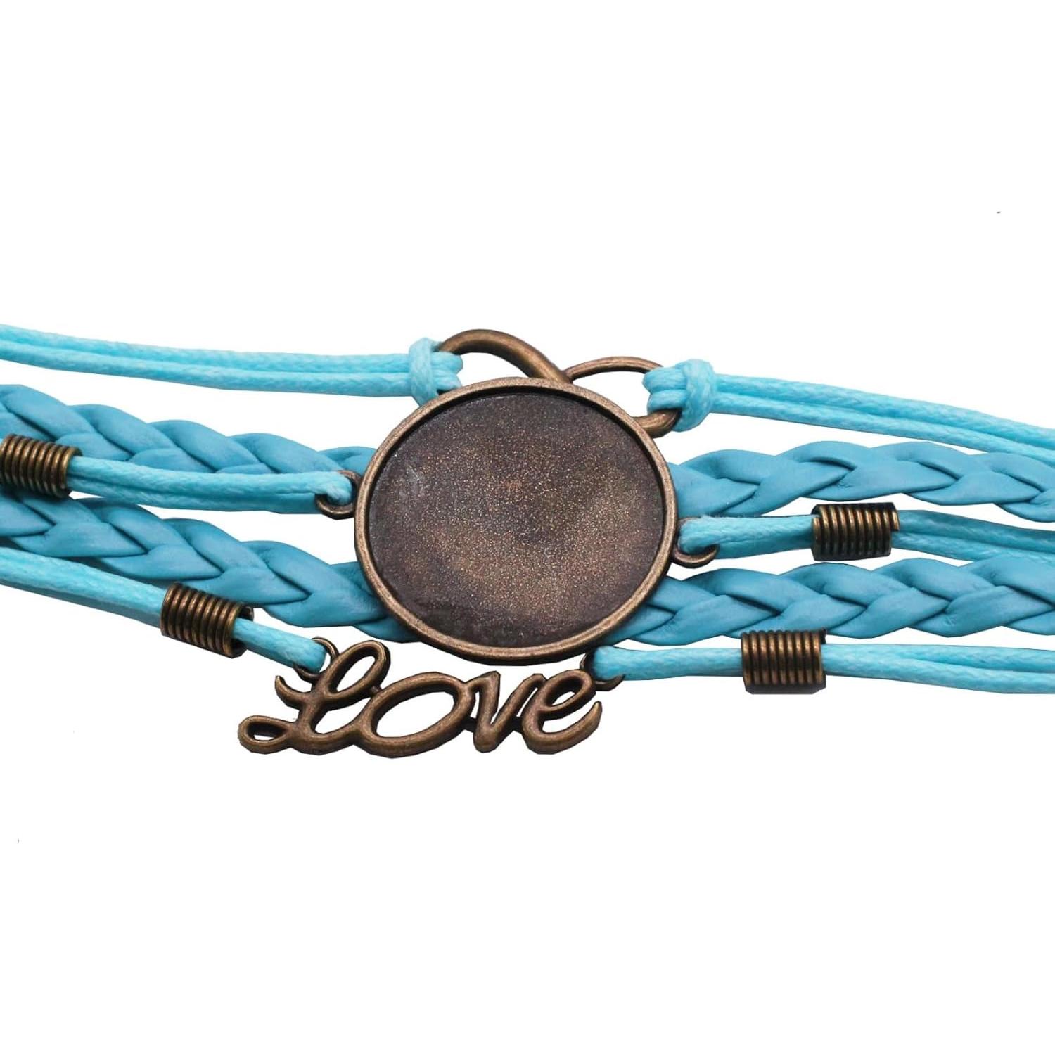 Conjunto de Pulseras de Cuero Sintético MIAO JIN 12PCS 25mm