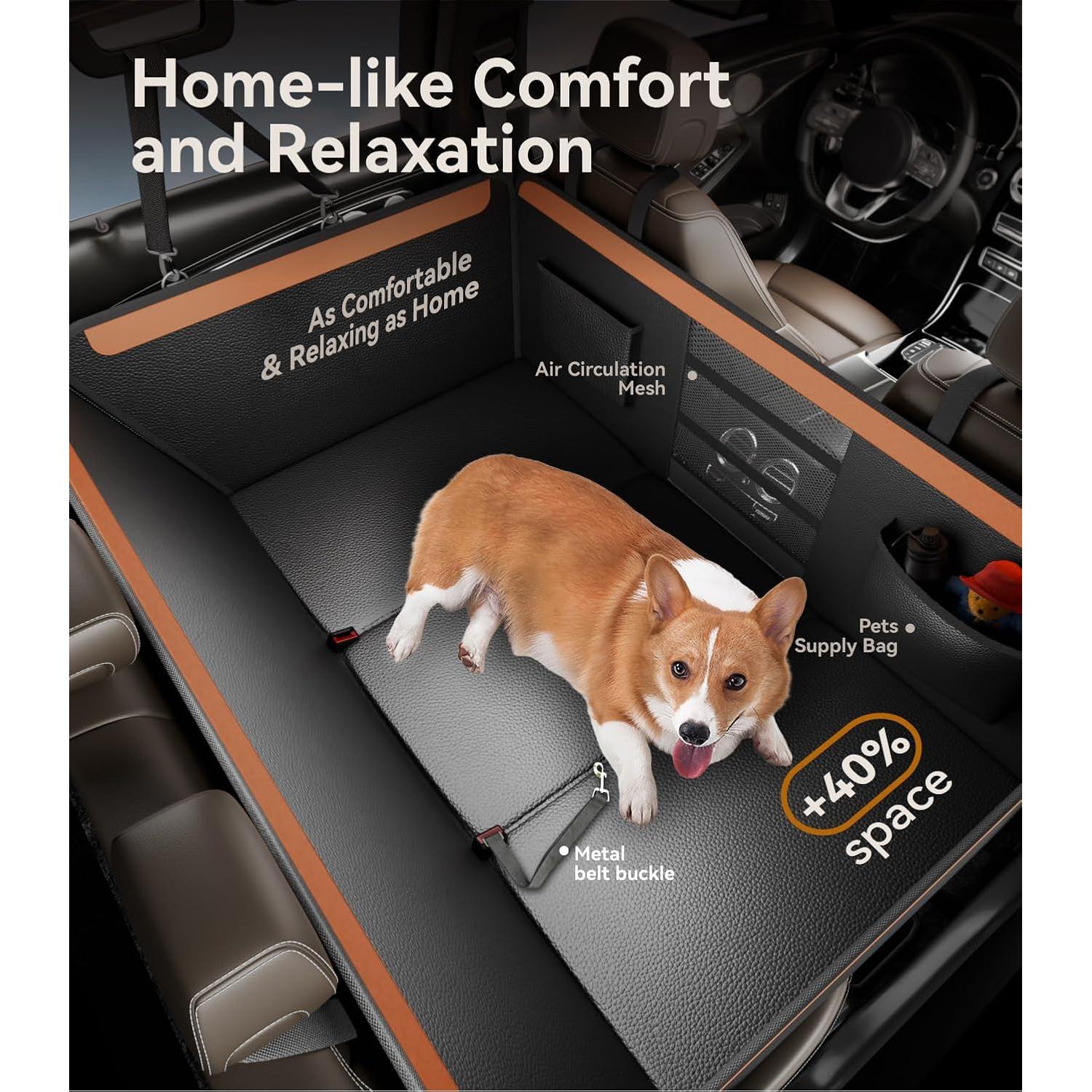 Extensor de Asiento Trasero para Perros Letsenjoy 139.7x63.5cm