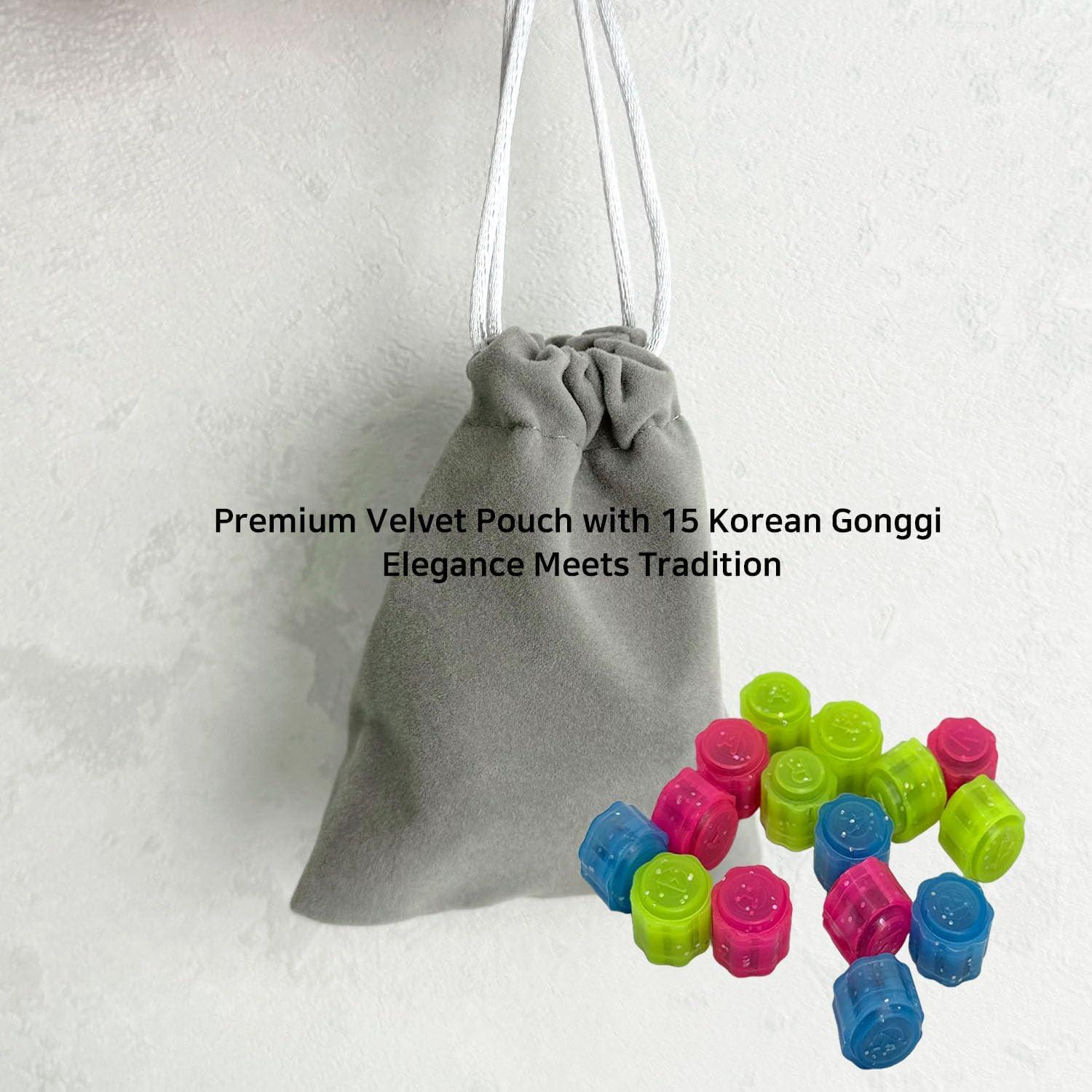 Juego de Coordinación Gonggi - 15 Piezas con Bolsa Premium