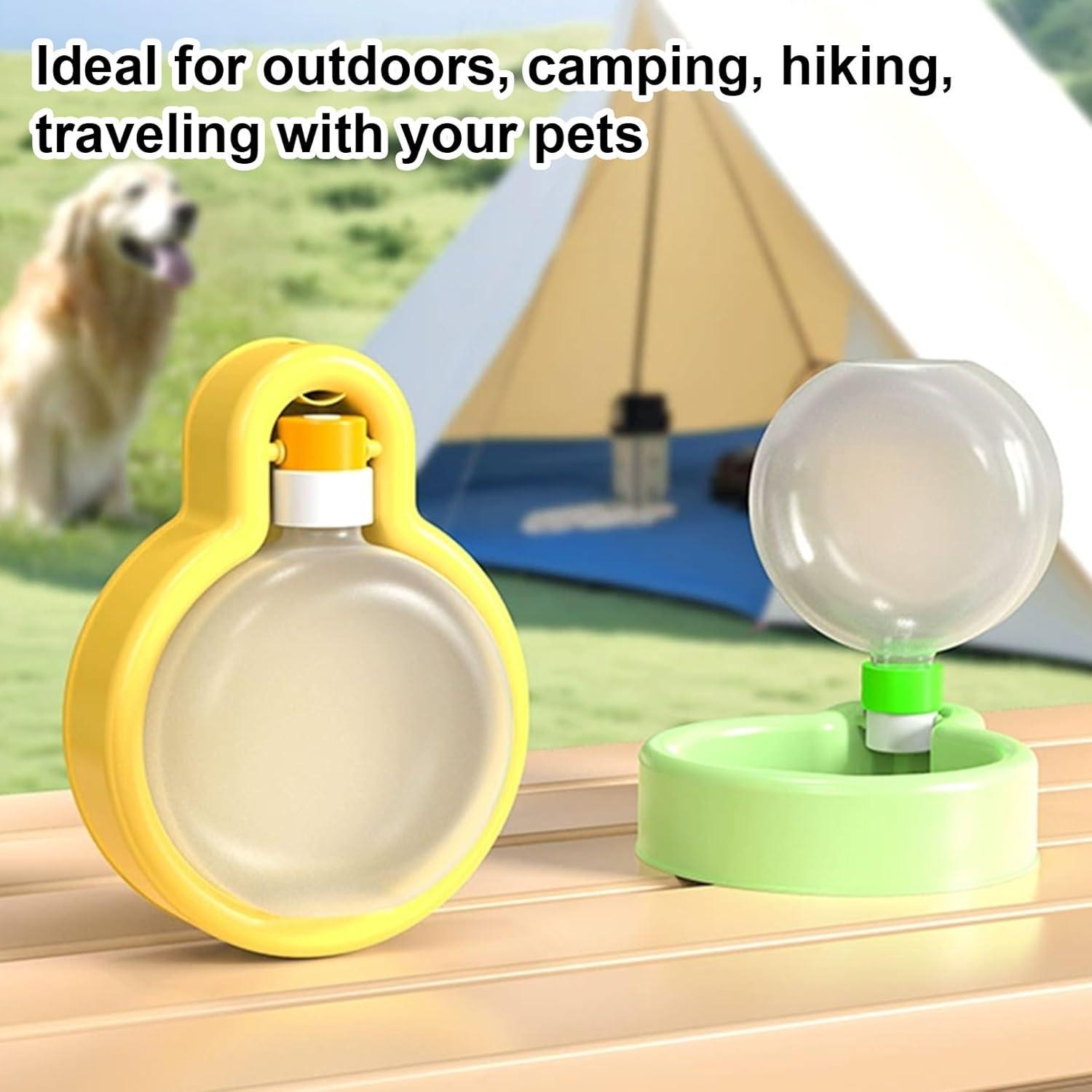 Dispensador de Agua para Perros Portátil RMNHPTK 500ml Verde