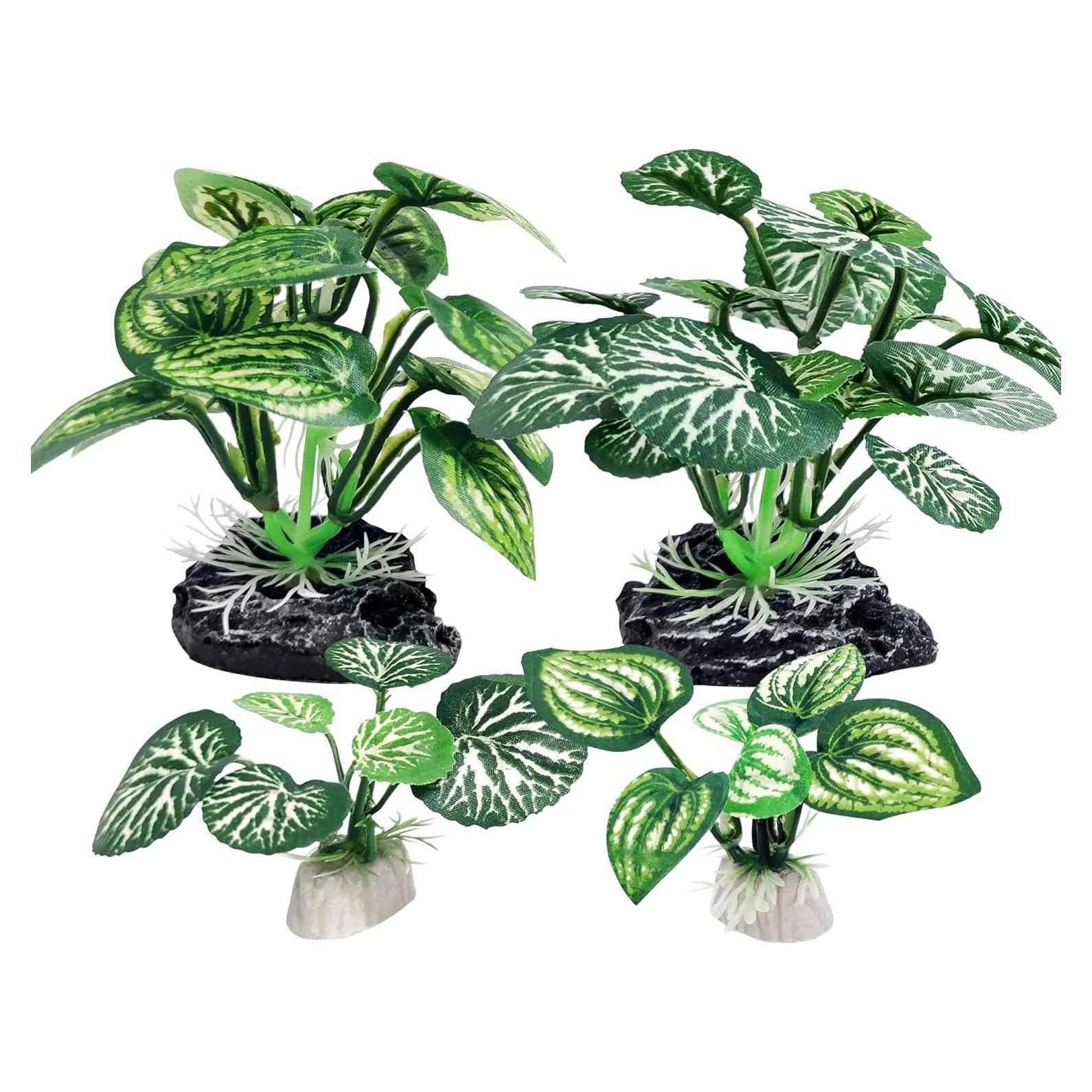 4 Plantas Artificiales para Acuario Vtapliea - Decoración Betta