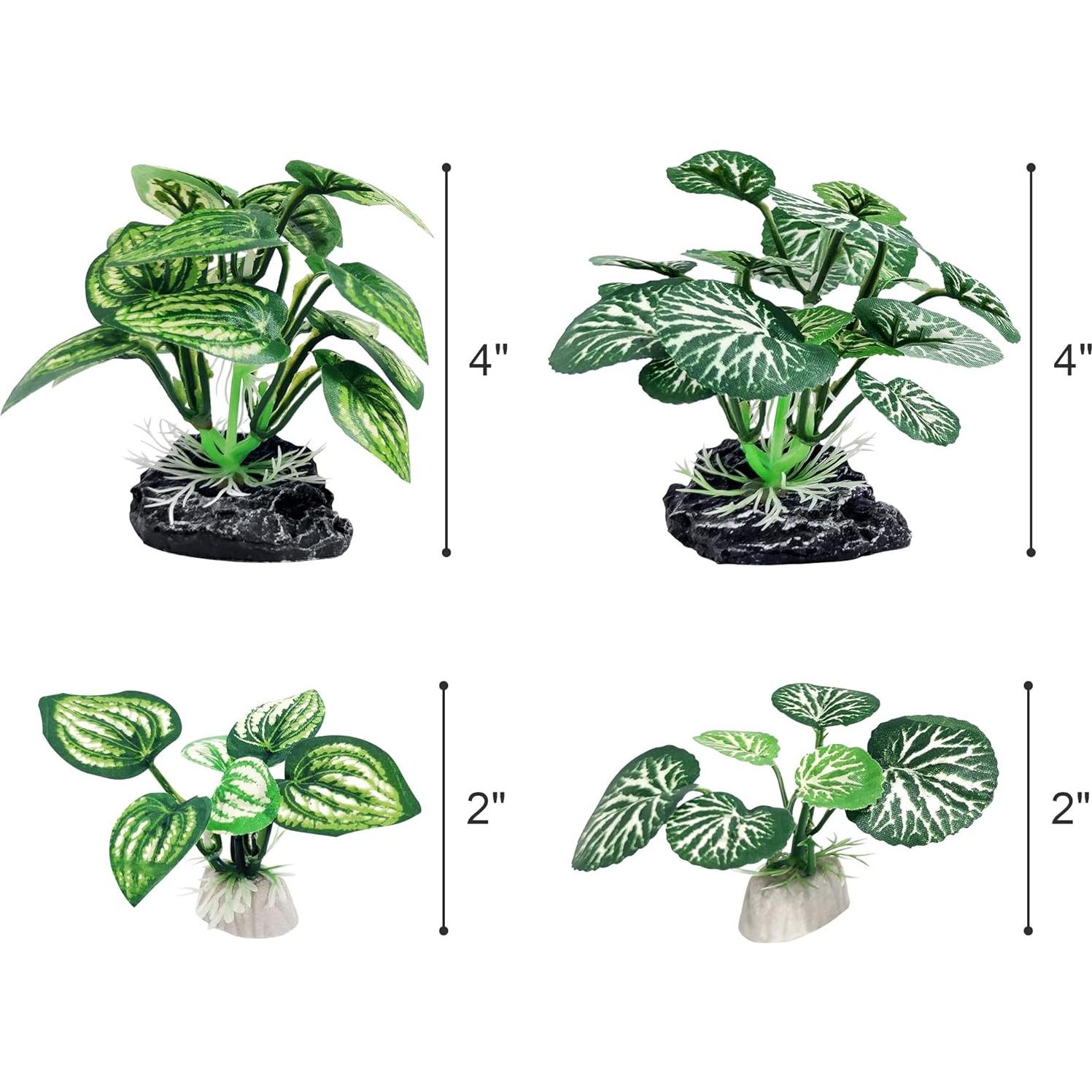 4 Plantas Artificiales para Acuario Vtapliea - Decoración Betta